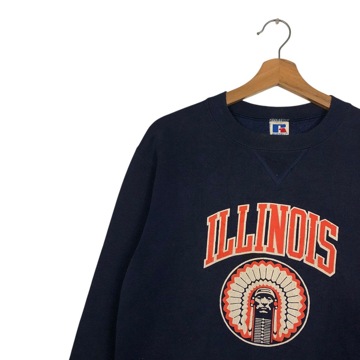 Russell Athletic 🔥VINTAGE SWEATSHIRT RUSSELL ATHLETIC SWEATSHIRT RED INDIANS Size US L / EU 52-54 / 3 - 9 Thumbnail