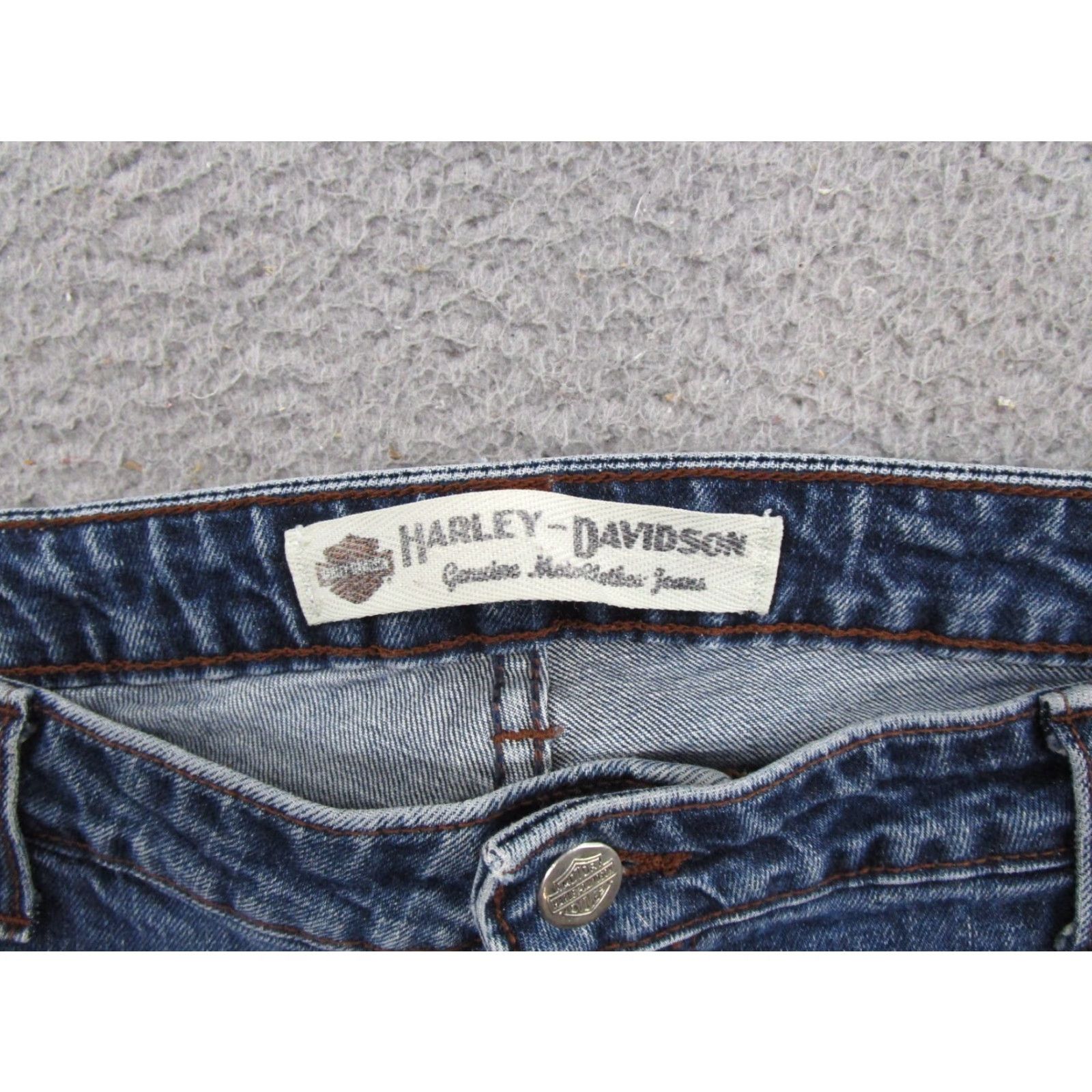 Harley Davidson VTG Harley-Davidson Women's Jeans Bootcut Blue Denim Size 34x29 Motorcycle Size 24" / US 00 / IT 34 - 4 Thumbnail