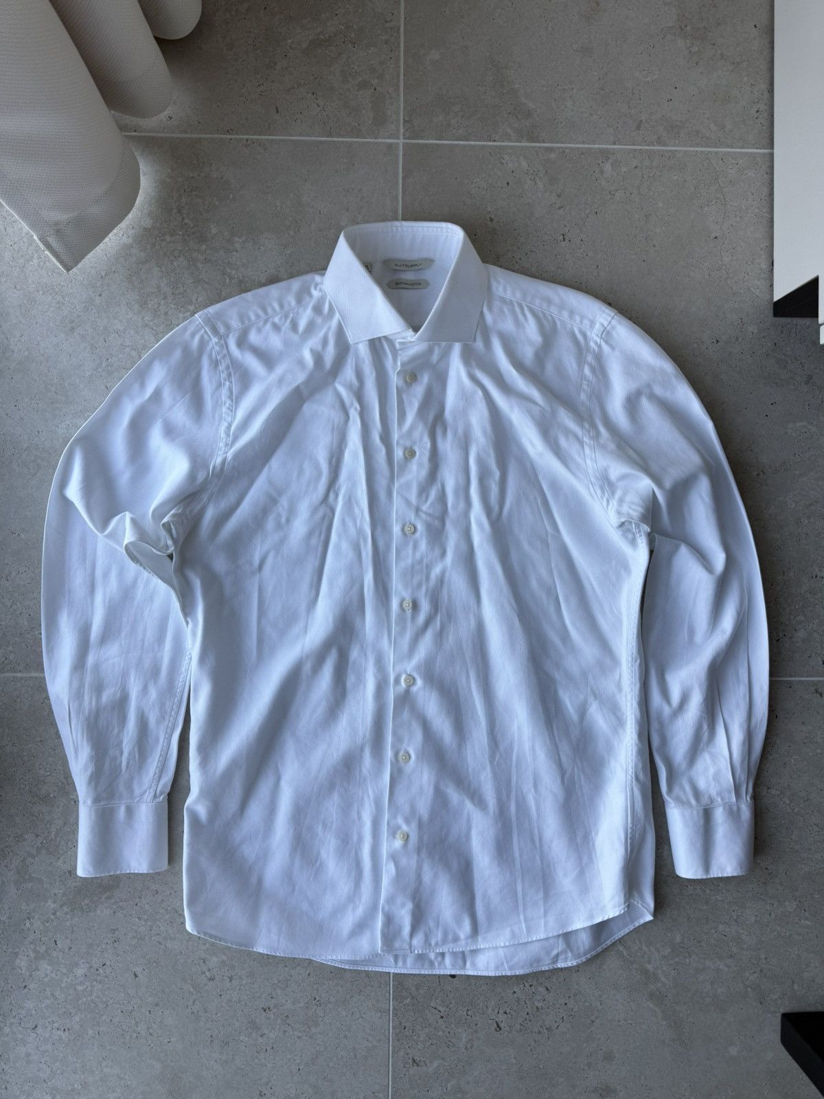 Suitsupply Suitsupply Shirts Cotton Two Ply Luxury White Old Money Size US M / EU 48-50 / 2 - 1 Thumbnail