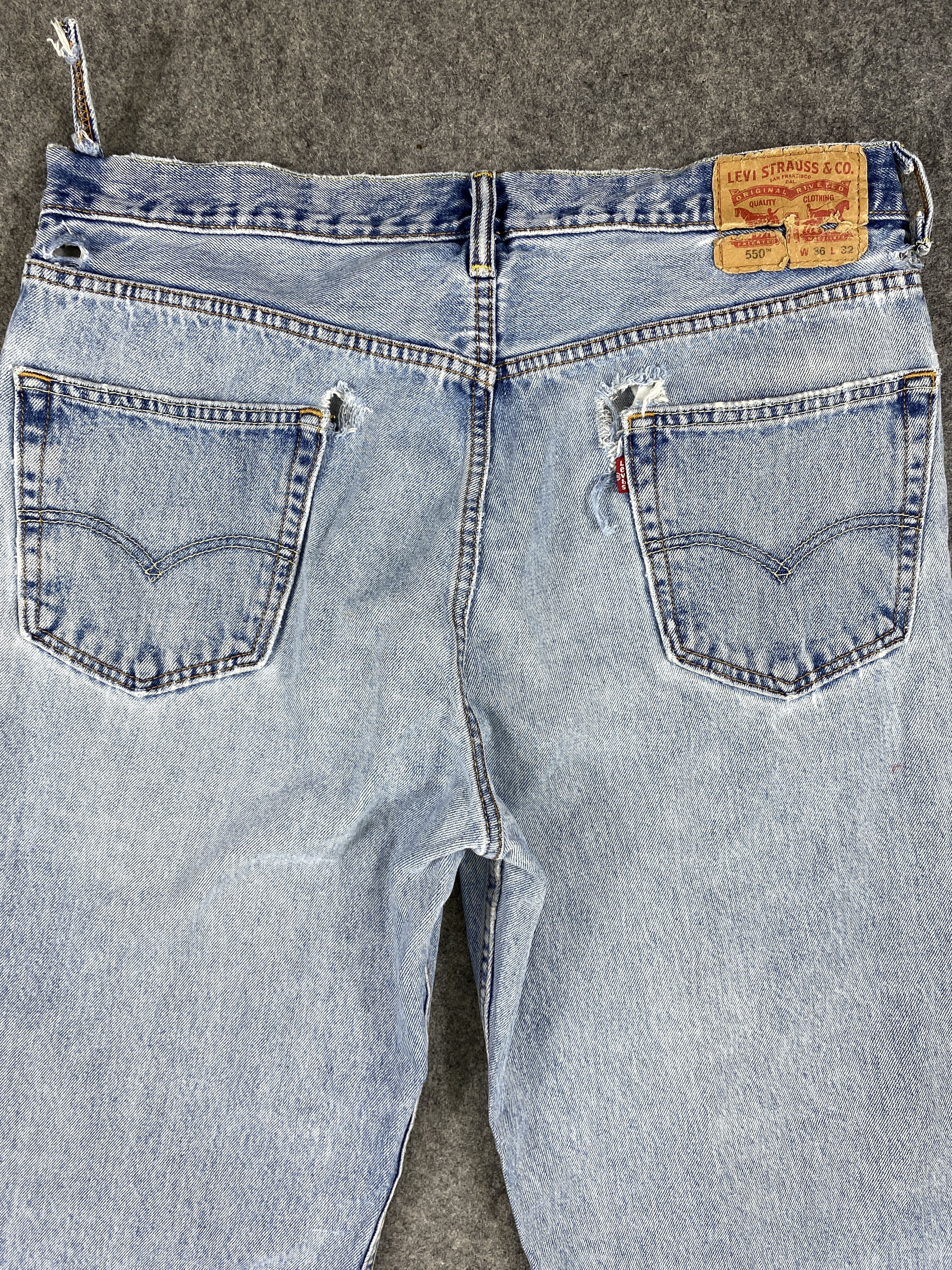 Levi's Mid Blue Vintage Levi's 550 Jeans 36x30.5 Denim -SJ036 Size US 36 / EU 52 - 4 Thumbnail