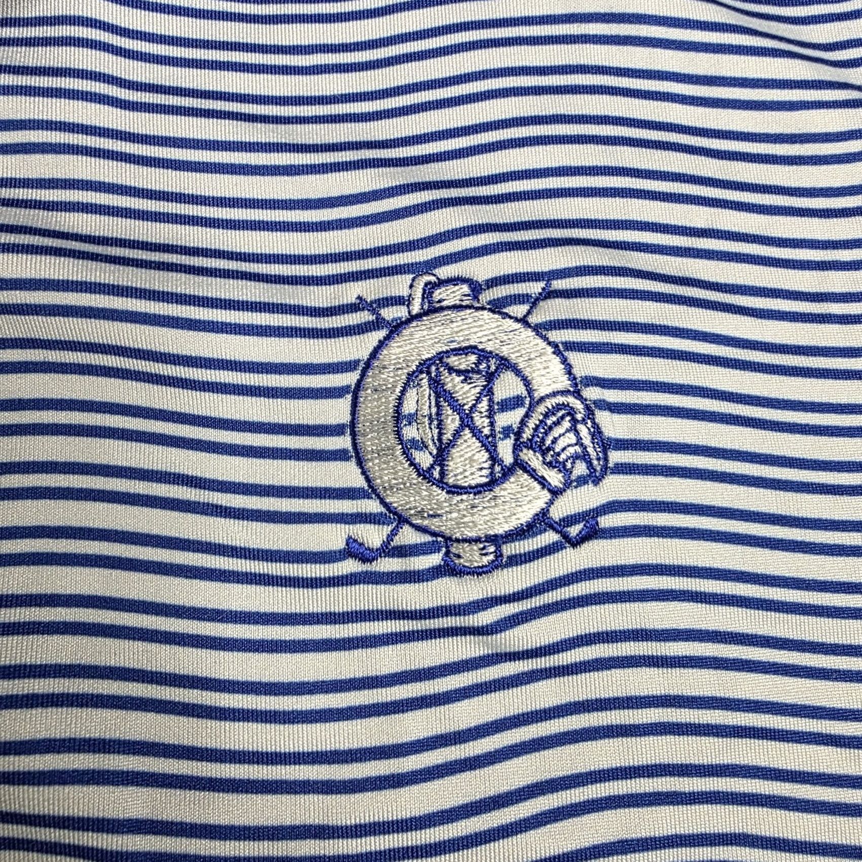 Vintage Redvanly Performance Polo Golf Short Sleeve Shirt, Blue, XL, Stretch, Mens, Activewear Size US XL / EU 56 / 4 - 5 Thumbnail