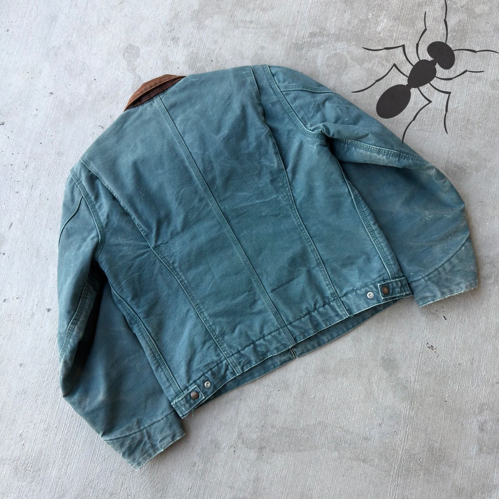Carhartt × Vintage Carhartt WJ097 DTL green Detroit WOMENS work wear jacket Size US M / EU 48-50 / 2 - 6 Thumbnail