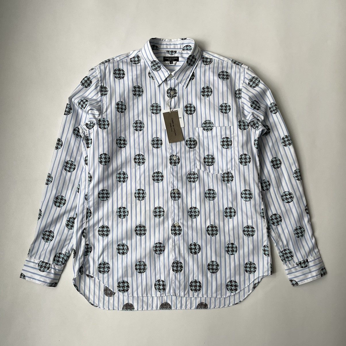Comme des Garcons S/S 11 Stripe + Polka Dot Shirt Size US M / EU 48-50 / 2 - 16 Thumbnail