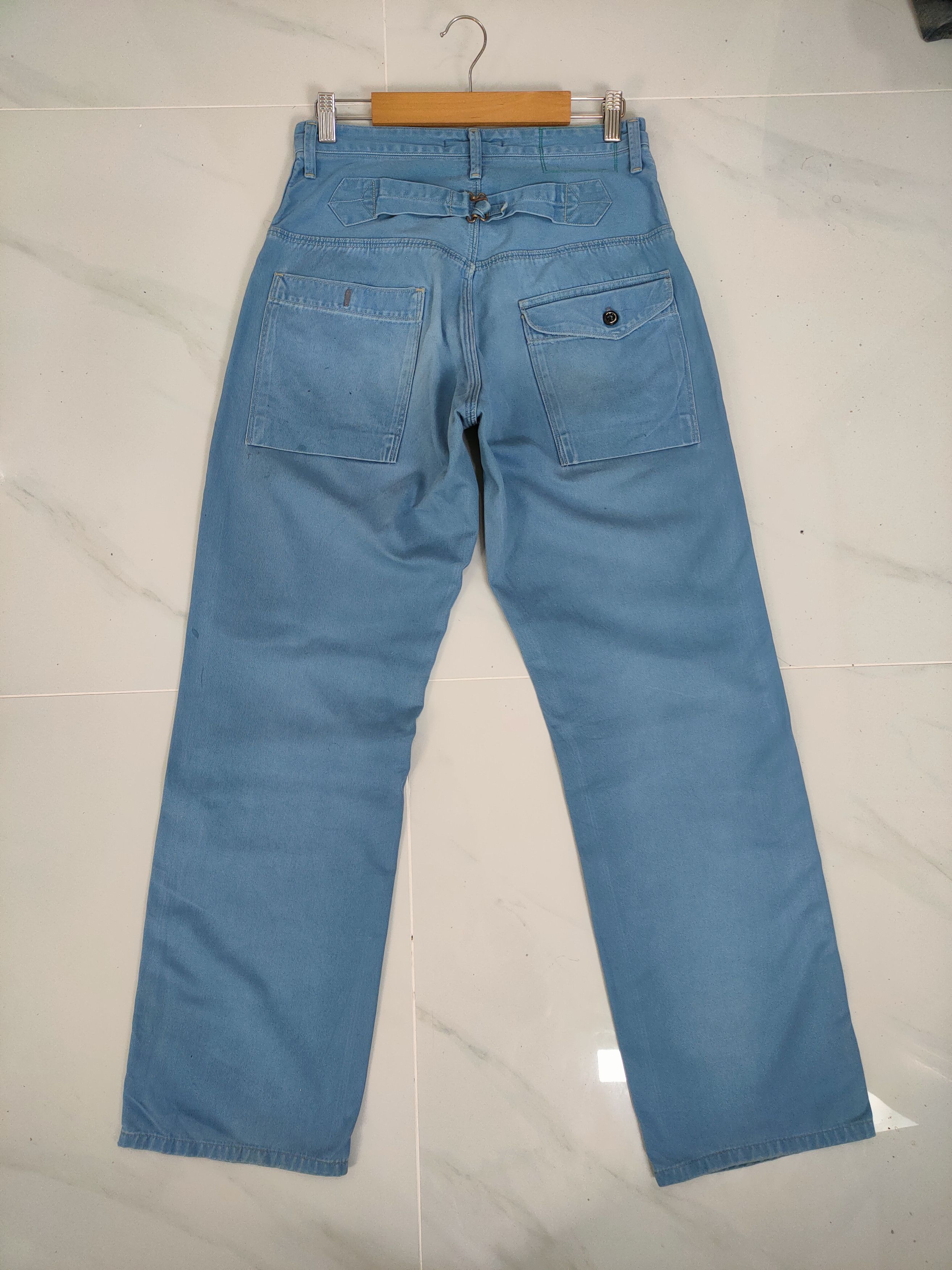 Johnbull VINTAGE JOHN BULL DISTRESSED KNEE TROUSERS CHINO PANTS Size US 29 - 2 Thumbnail