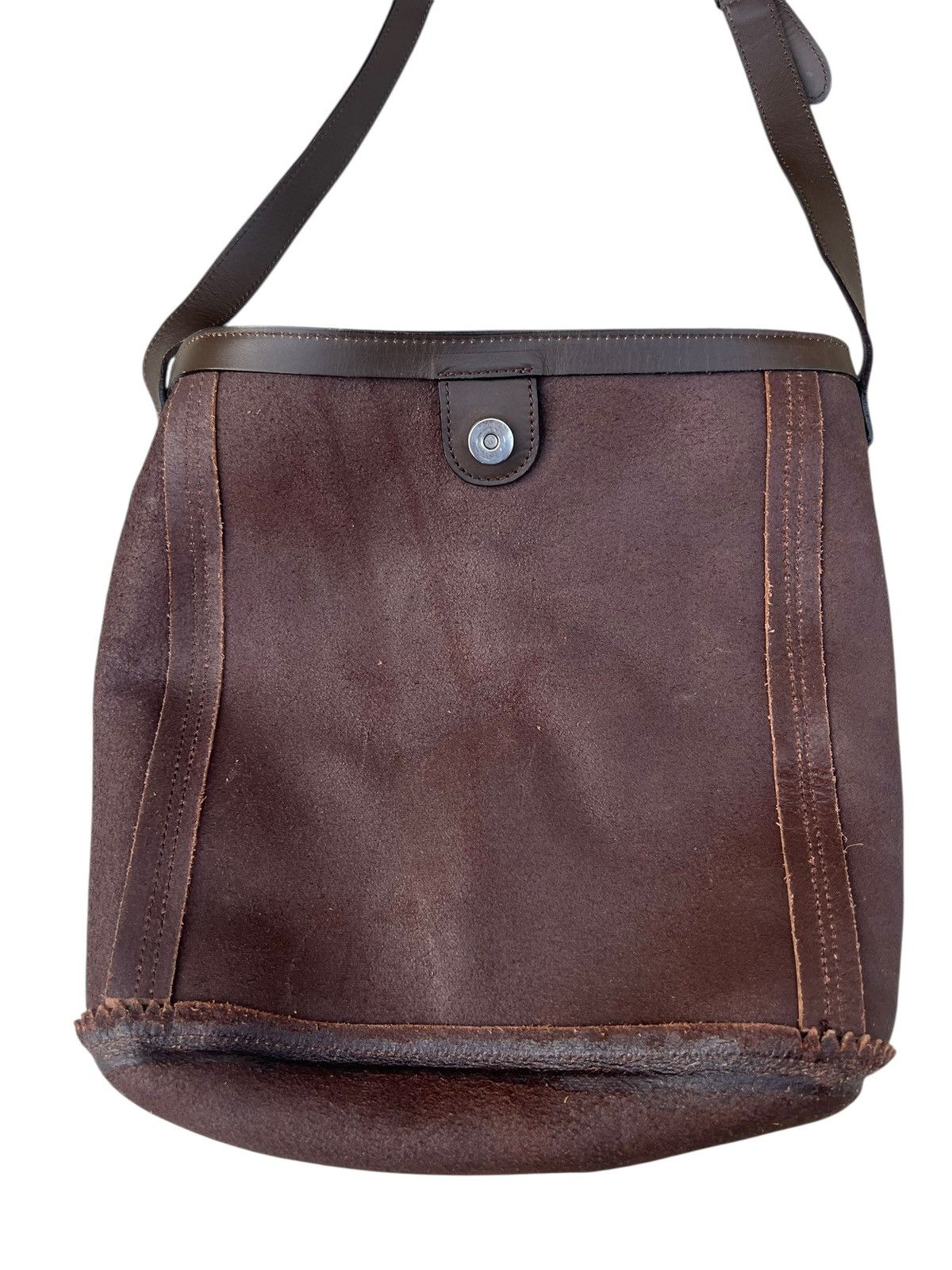 Margaret Howell Vintage Margaret Howell Patina Scratch Cowhide Leather Bag Size ONE SIZE - 13 Thumbnail