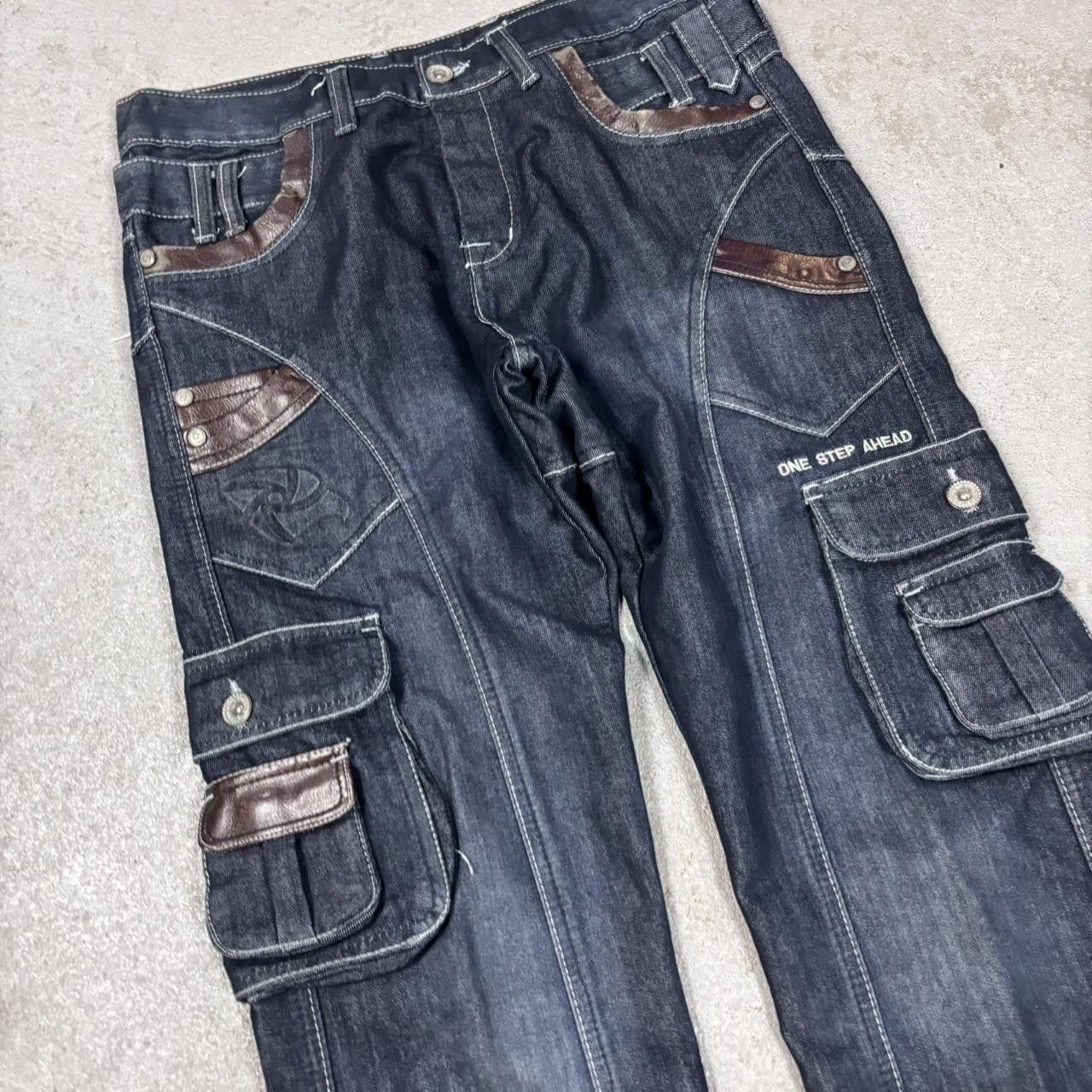 JNCO × Japanese Brand × Vintage Vintage cargo jeans Size US 34 / EU 50 - 2 Thumbnail