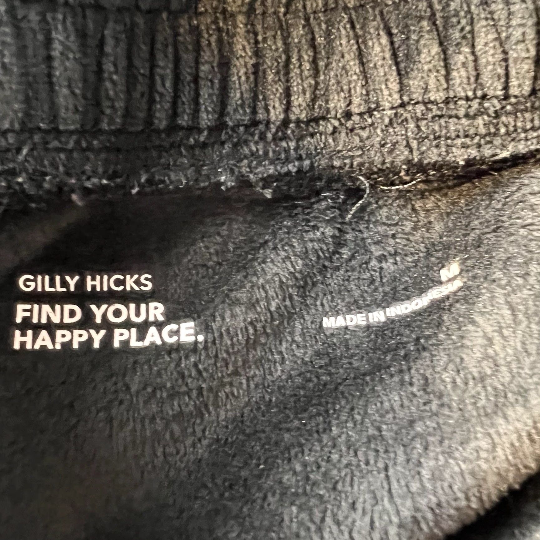 Abercrombie & Fitch Abercrombie & Fitch Gilly Hicks Velour Wide Leg Pants Pull On Women M Charcoal Black 90s Adjustable Waist Size 32" / US 10 / IT 46 - 7 Thumbnail