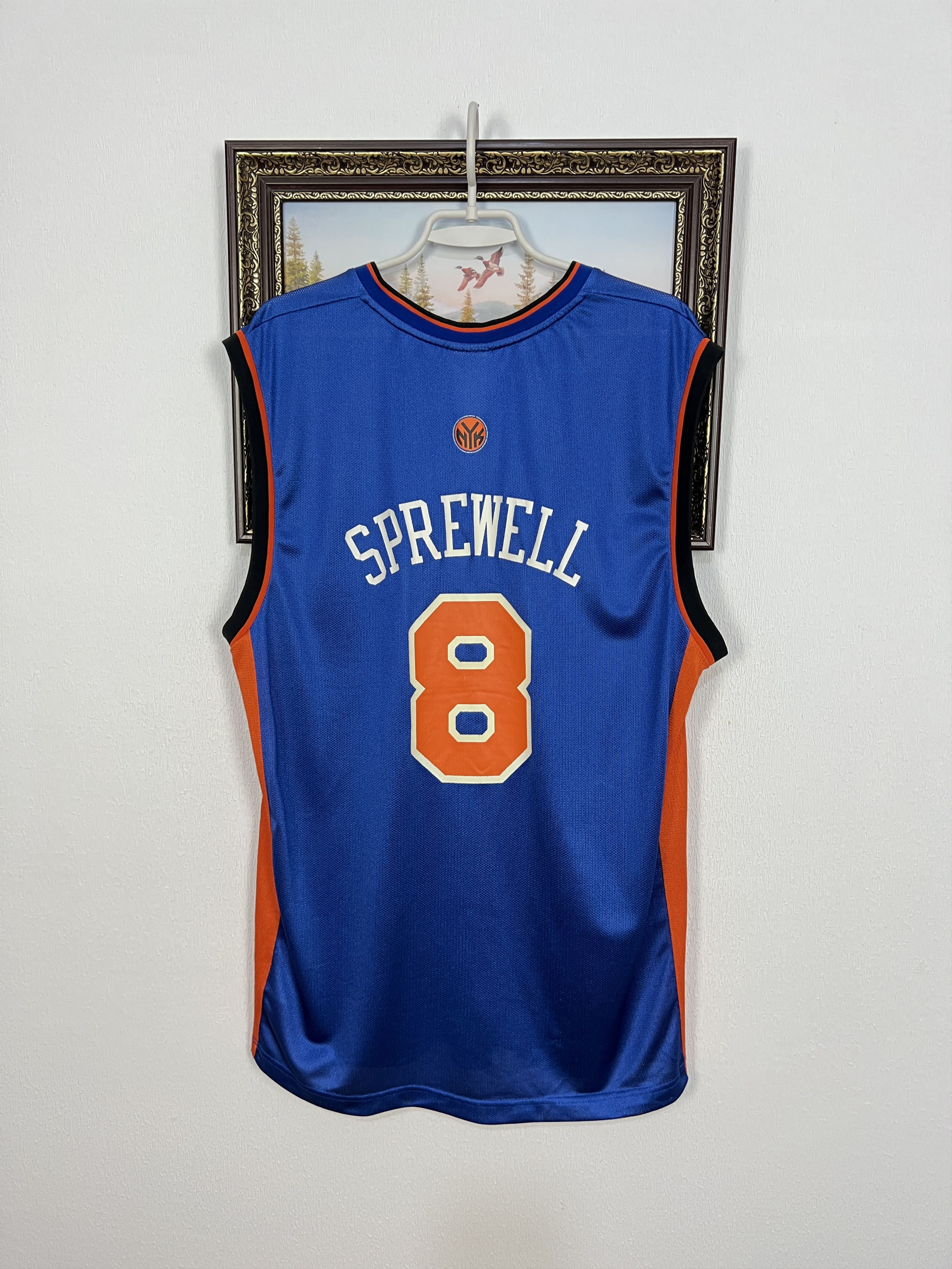 Reebok Vintage Reebok New York Knicks #8 Sprewell NBA Jersey Size US L / EU 52-54 / 3 - 11 Thumbnail
