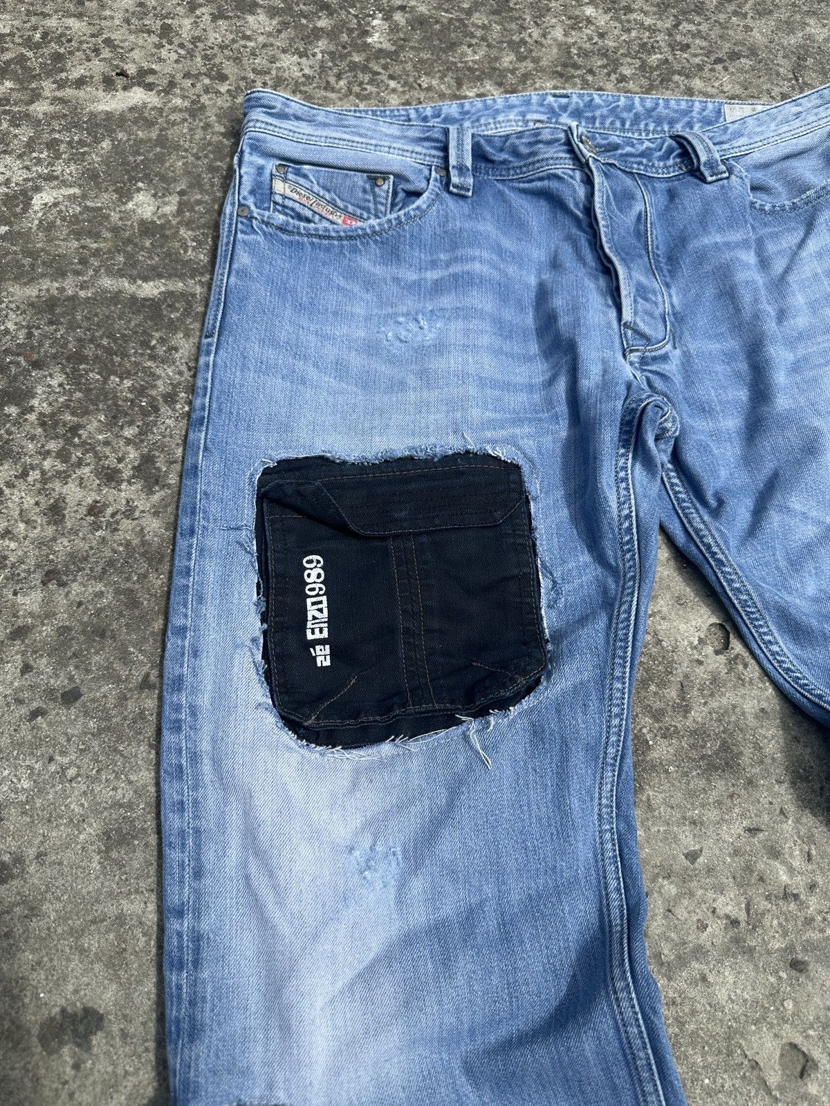 Diesel Y2K Vintage Diesel Custom Cargo Jeans Streetwear Style USA Size US 36 / EU 52 - 4 Thumbnail