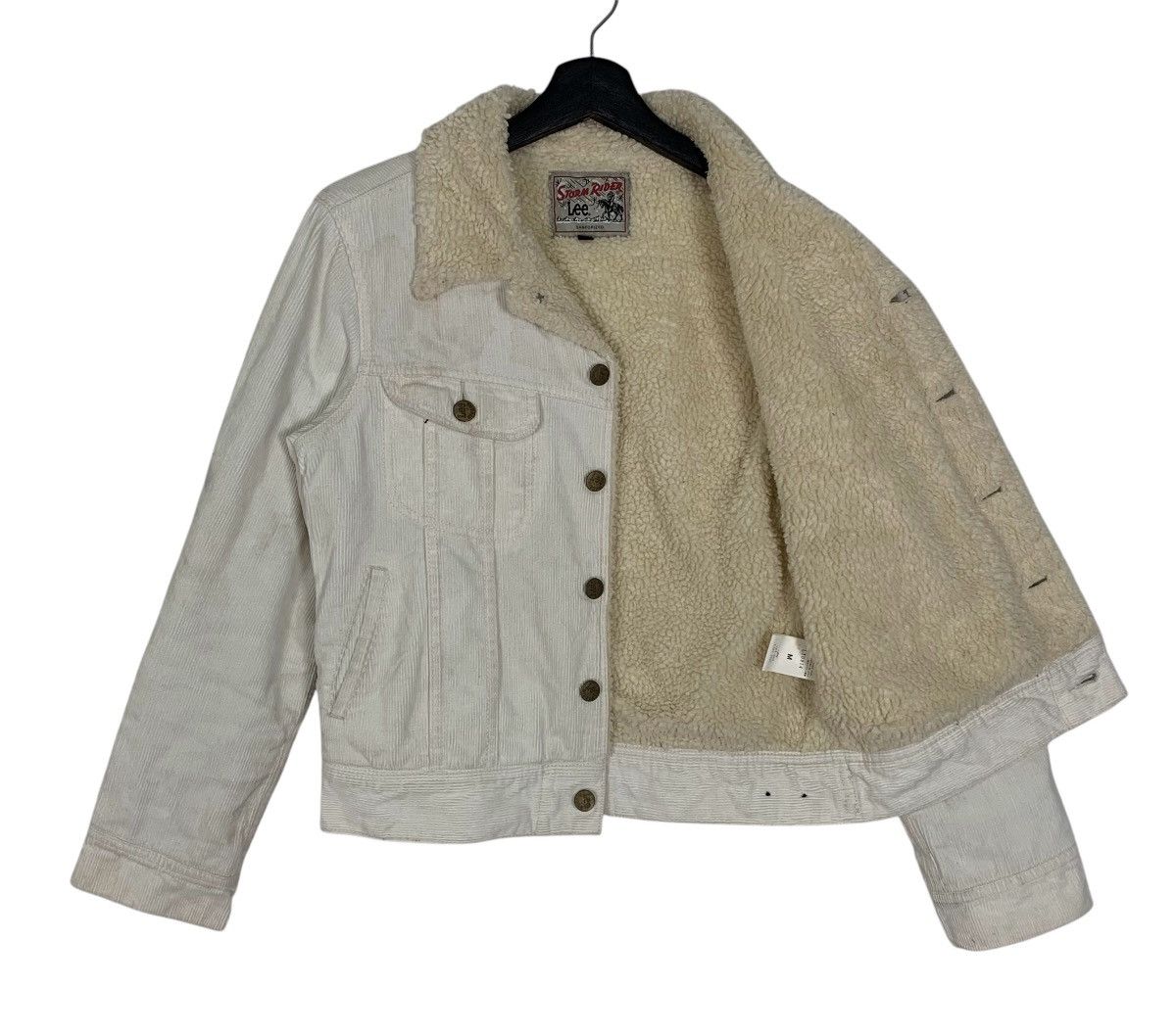 Lee × Vintage Lee Storm Rider Clothing Sherpa StreetWear Corduroy Jacket Size S / US 4 / IT 40 - 5 Thumbnail