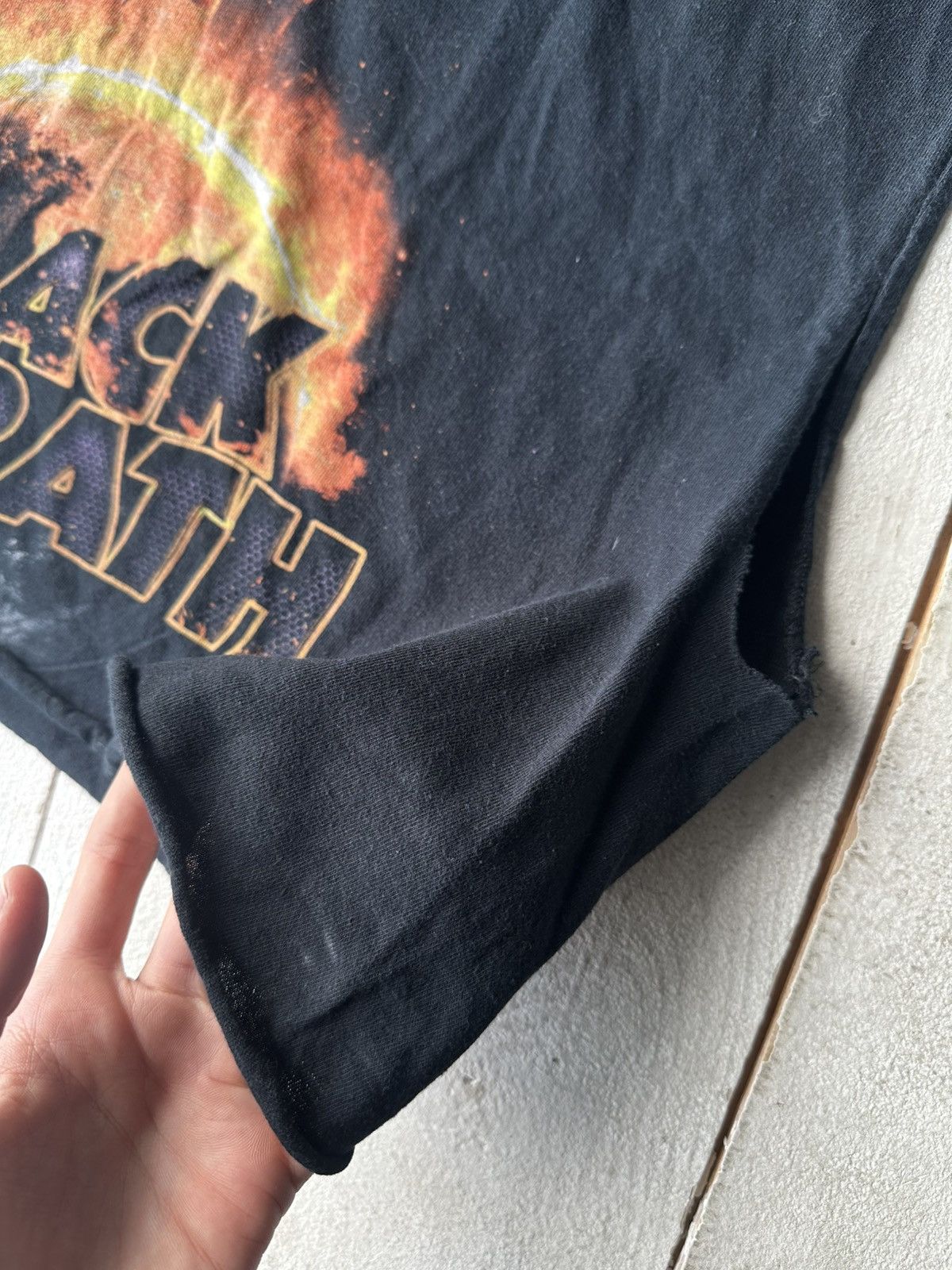 Black Sabbath 🚨 BLACK SABBATH CROPPED Tee band big logo ROCK Size US M / EU 48-50 / 2 - 7 Thumbnail