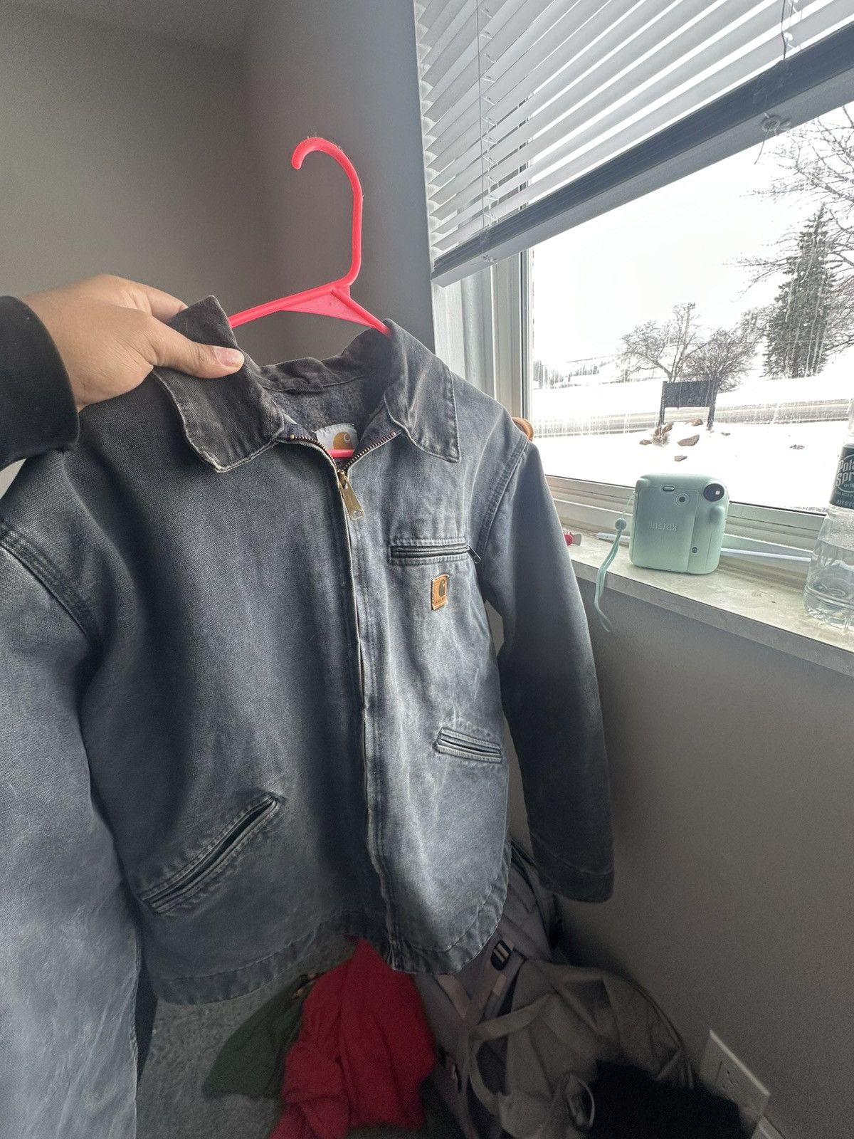 Carhartt × Vintage Vintage faded black/gray PTL Carhartt detroit jacket Size US L / EU 52-54 / 3 - 8 Thumbnail