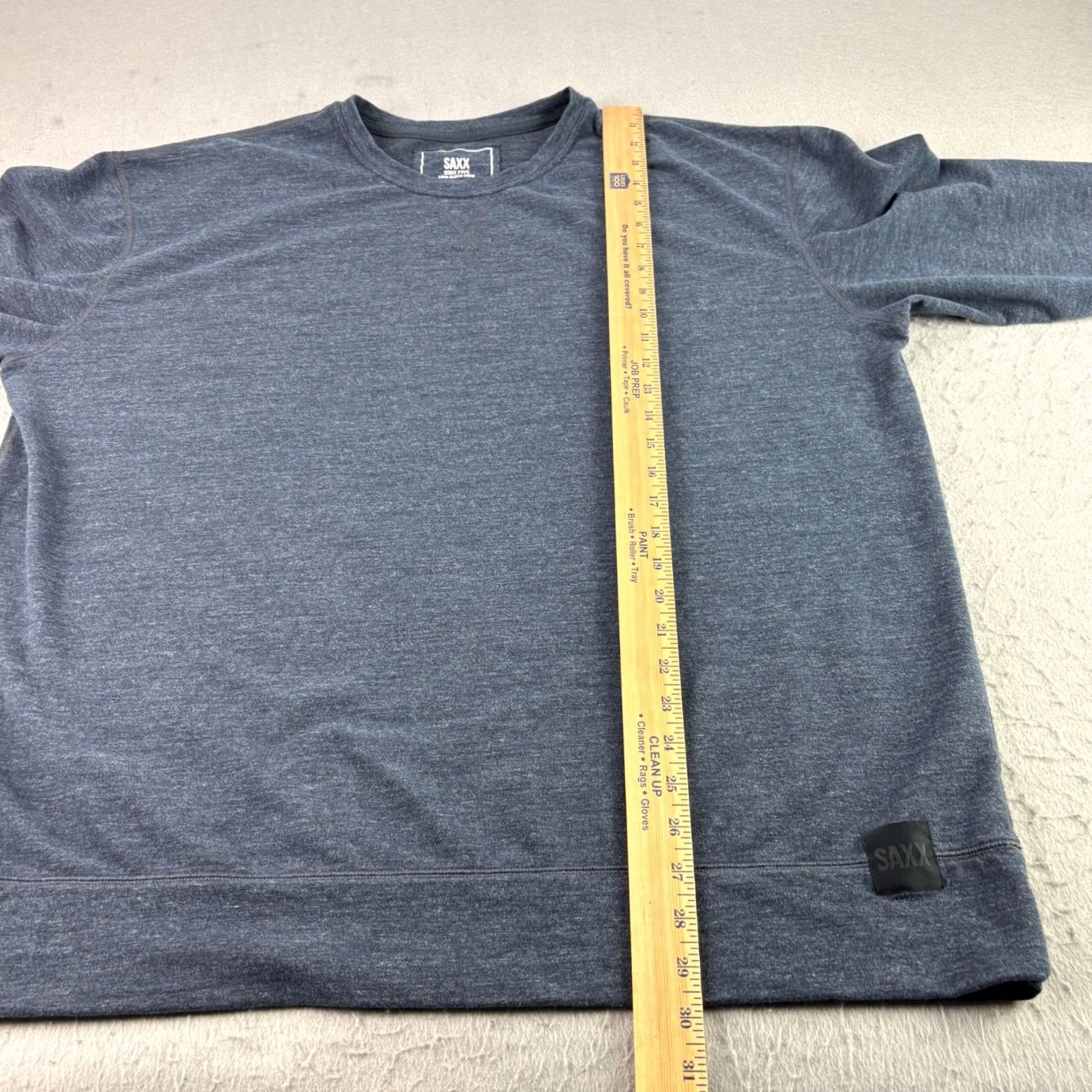 Vintage Saxx Sweatshirt Mens 2XL Blue Pullover Crew Neck Stretch Performance Size US XXL / EU 58 / 5 - 5 Thumbnail