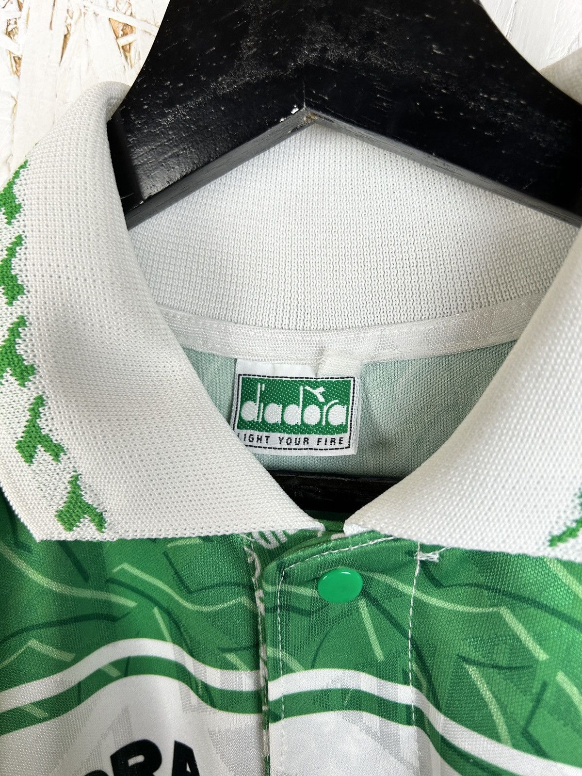 Diadora 90s Vintage Diadora SK Rapid Wien 1995/96 Home Kit Jersey Size US M / EU 48-50 / 2 - 7 Thumbnail