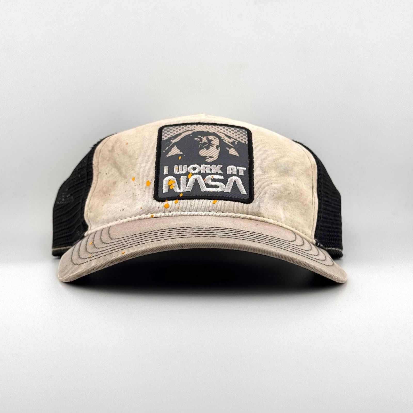 NASA Buzz Aldrin NASA Distressed Trashed Trucker Hat OSFM Cap Size ONE SIZE - 1 Thumbnail