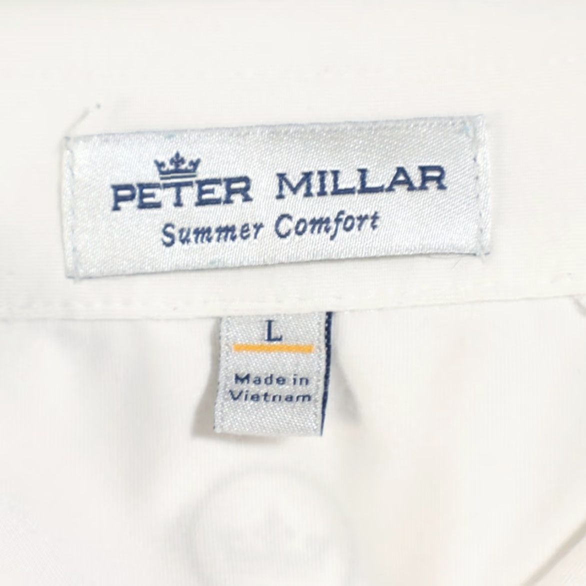 Peter Millar Peter Millar Summer Comfort Pocket Stretch Polo Shirt White Men's L Shirt Polo White Mens L Size US L / EU 52-54 / 3 - 5 Thumbnail