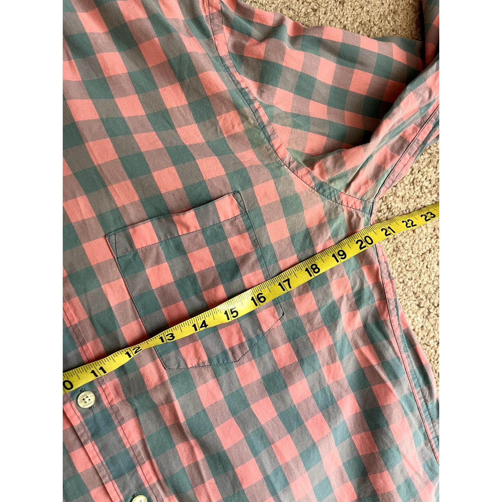 J.Crew Men's Pink Plaid J. Crew Button Front Shirt M Size US M / EU 48-50 / 2 - 4 Thumbnail