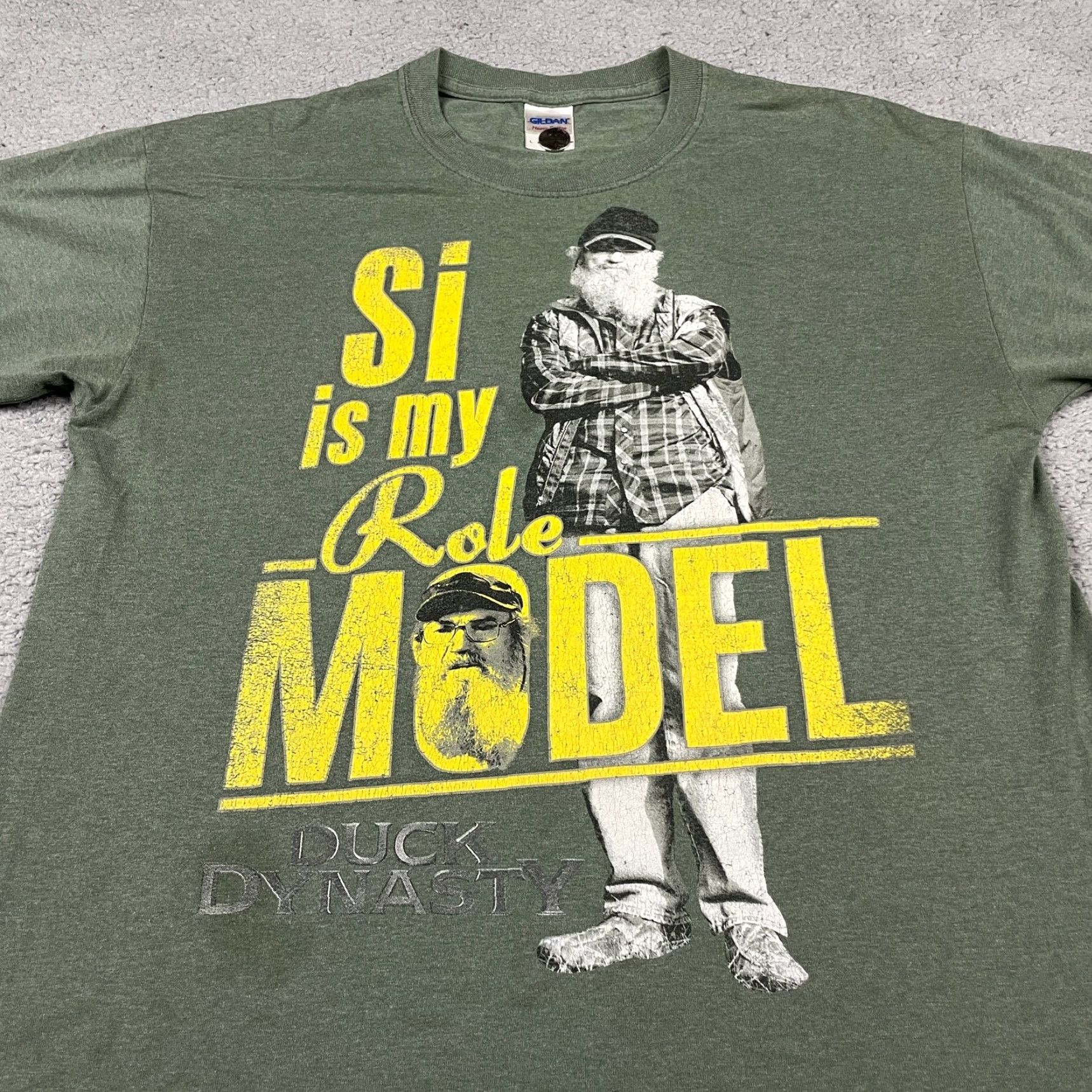 Vintage Duck Dynasty T-Shirt Men’s Large Green Logo Crew Neck Short Sleeve Graphic Tee TV Movie Disney Phil Robertson Size US L / EU 52-54 / 3 - 2 Thumbnail