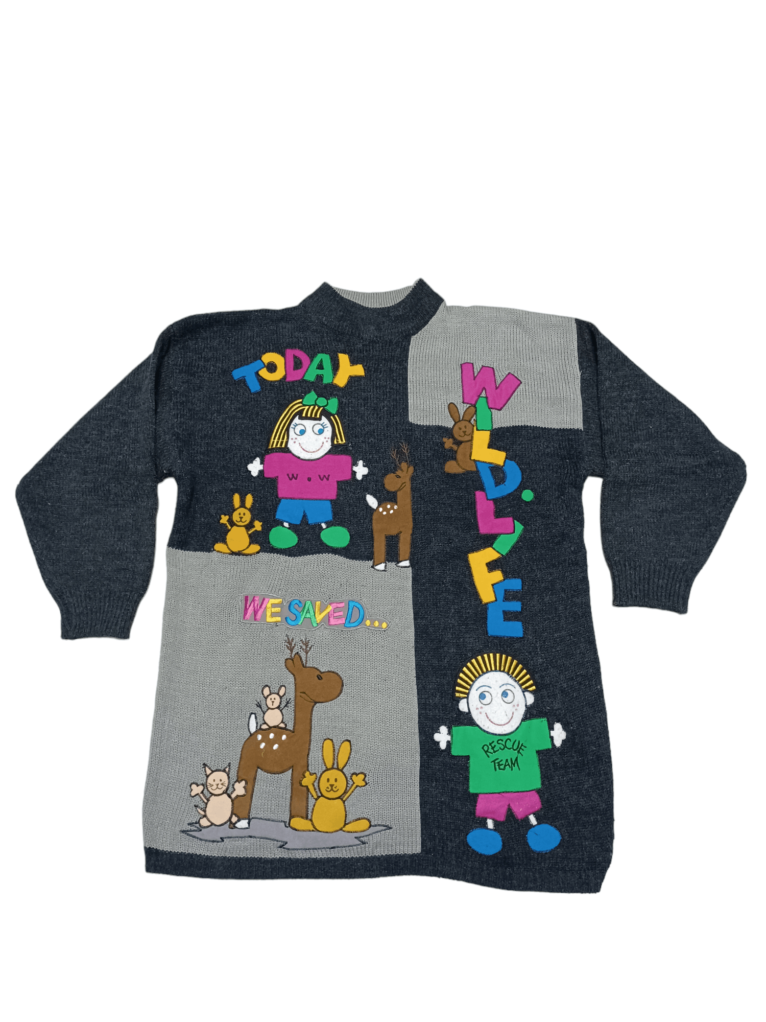 Japanese Brand FANTASTIC CRAZY Y2K VINTAGE 90S MADE IN KOREA WOOL SWEATER Size US M / EU 48-50 / 2 - 1 Thumbnail