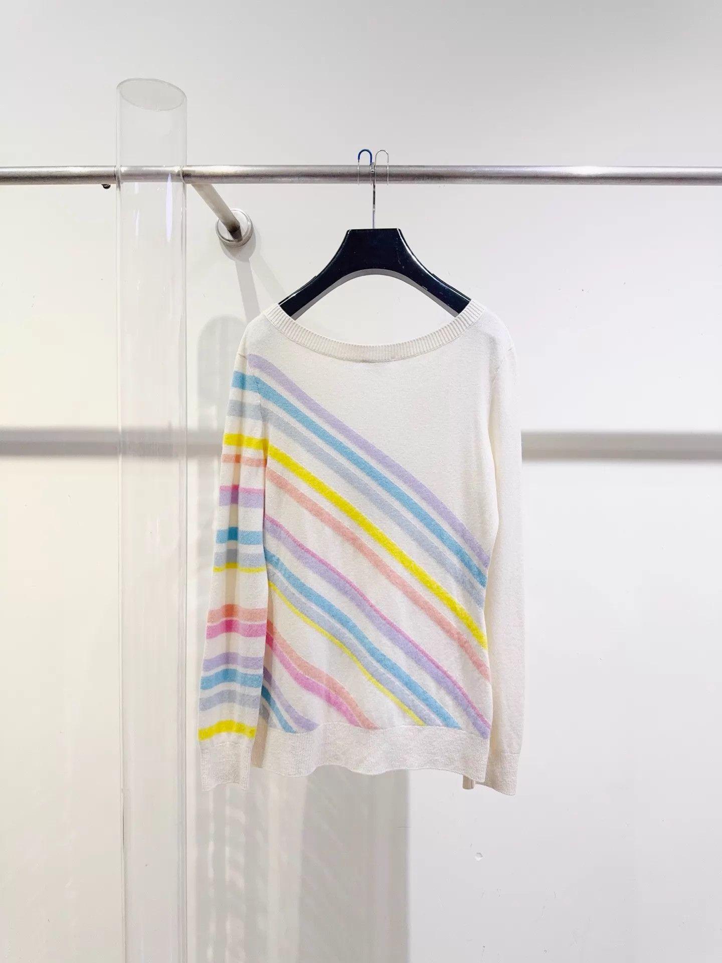 Chanel Chanel Rainbow Sweater 40 (New w/ Tags) Size M / US 6-8 / IT 42-44 - 3 Thumbnail