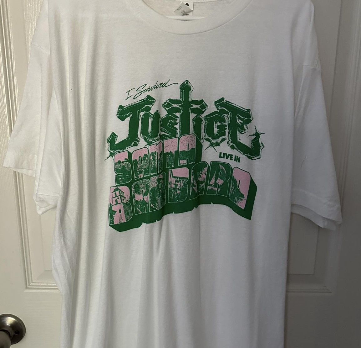 JUSTICE NEVERENDER TOUR OFFICIAL MERCHANDISE TEE SHIRT