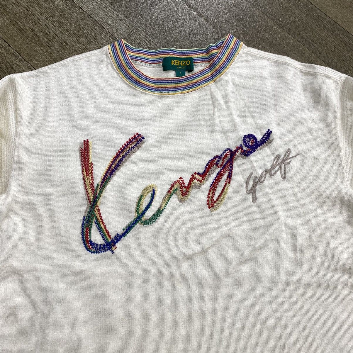 Kenzo Vintage Kenzo Golf Big Logo Sweatshirt Luxury Size US M / EU 48-50 / 2 - 2 Thumbnail