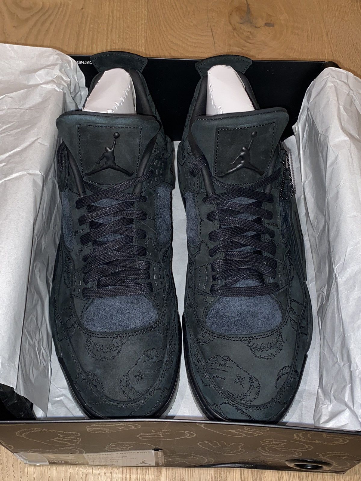 Jordan Brand × Kaws × Nike Jordan 4 Retro KAWS Black Size US 12 / EU 45 - 3 Thumbnail