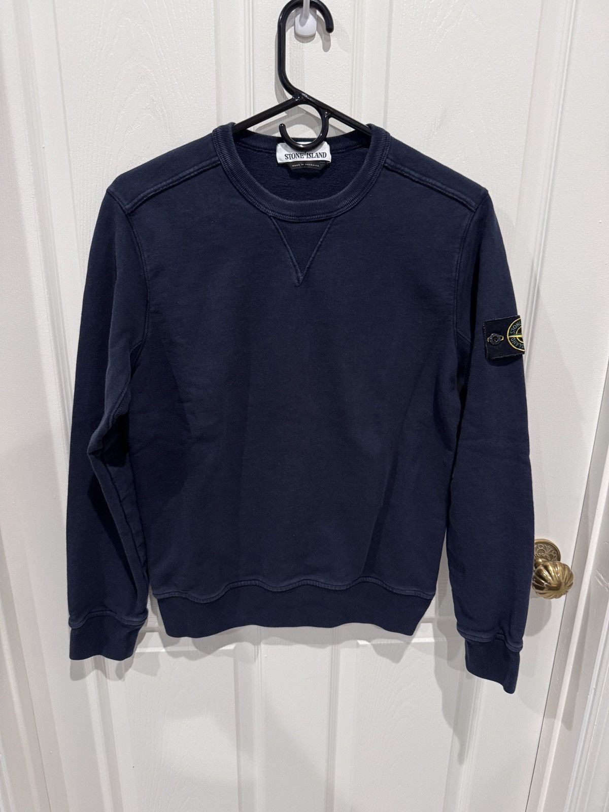 Stone Island Mens Navy Blue Sweater Size S Small