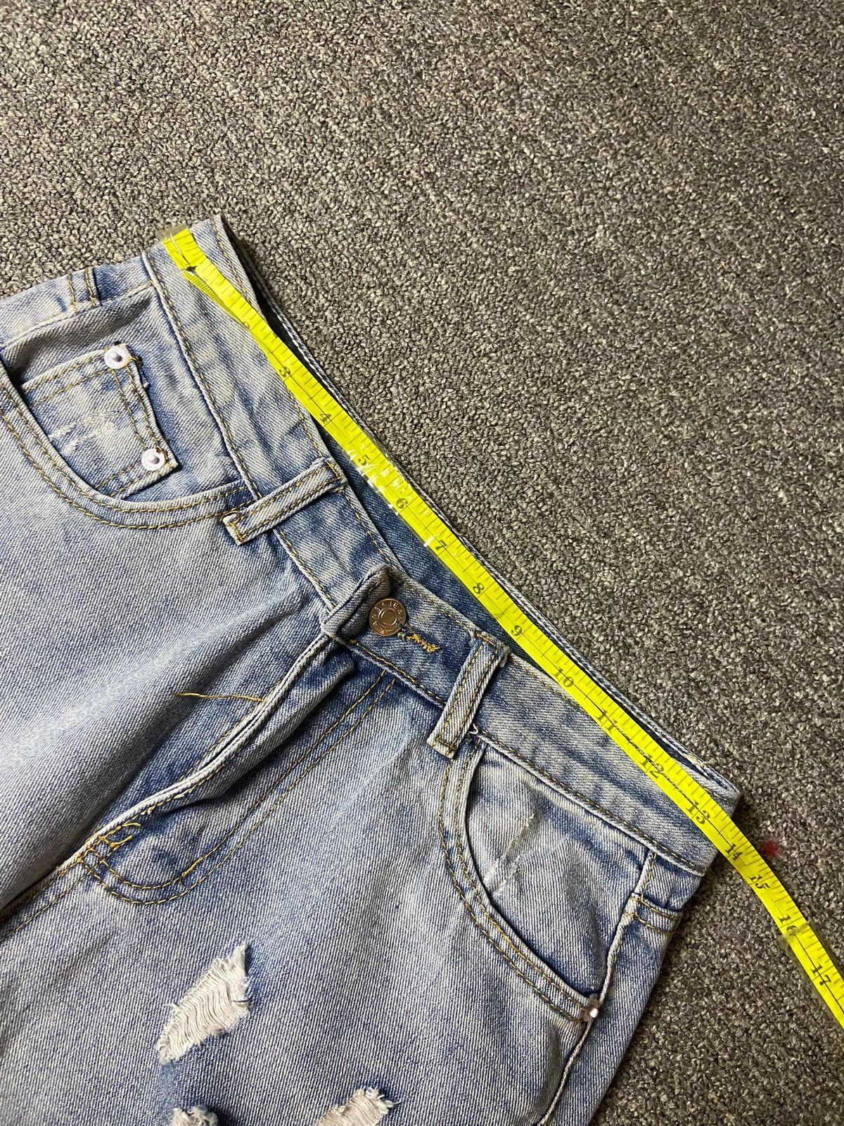 Japanese Brand × Jean × Vintage Japanese Brand Distressed Denim Jeans with Patches (128) Size US 27 - 3 Thumbnail