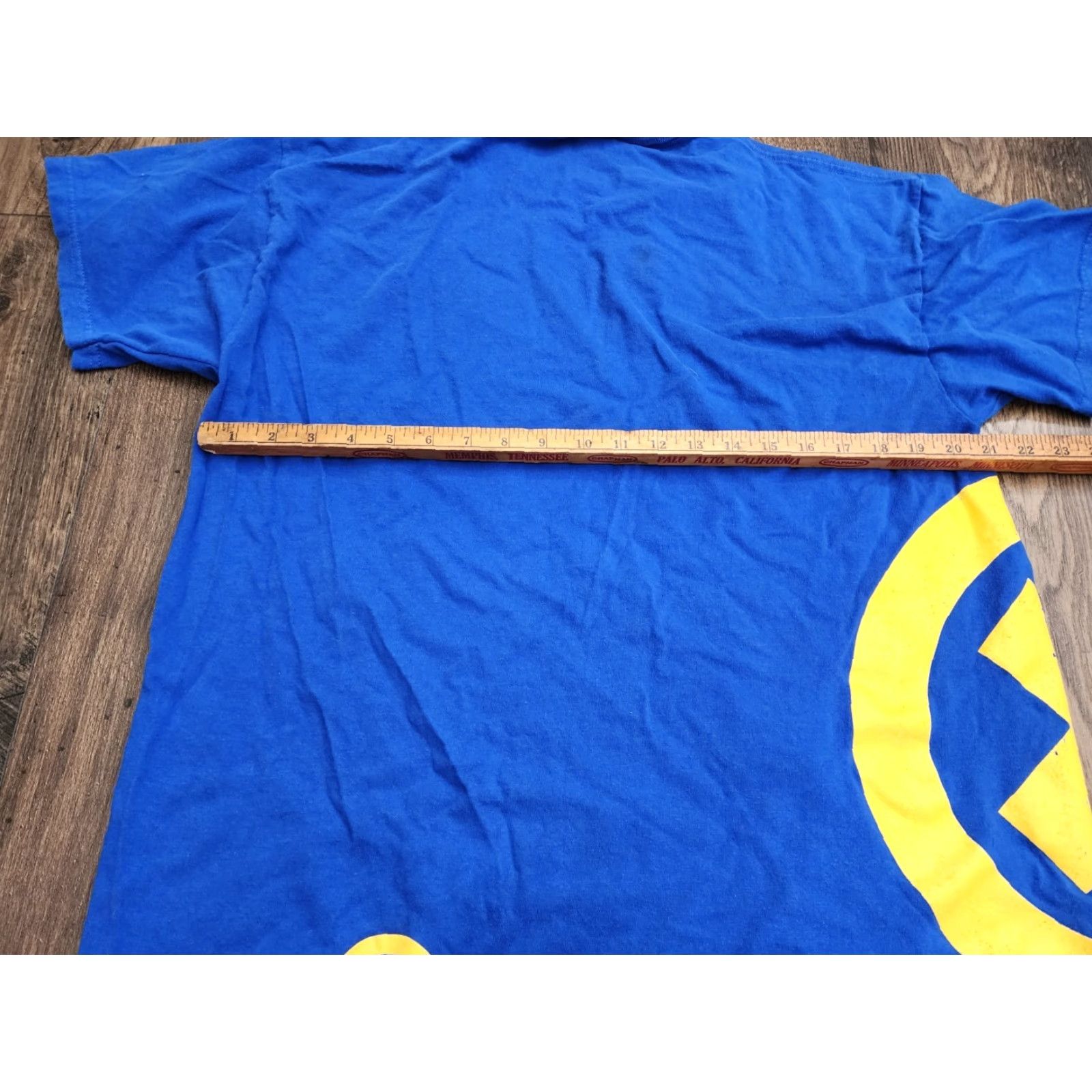 Fruit Of The Loom Vintage Panasonic Oxyride Battery Promo T-Shirt Men XL Blue 90s Retro Short Sleeve Cotton Size US XL / EU 56 / 4 - 7 Thumbnail