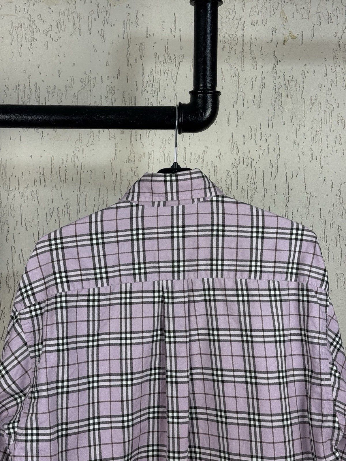 Burberry Burberry Check Shirt Made in USA Pink Check Size M Size US M / EU 48-50 / 2 - 13 Thumbnail
