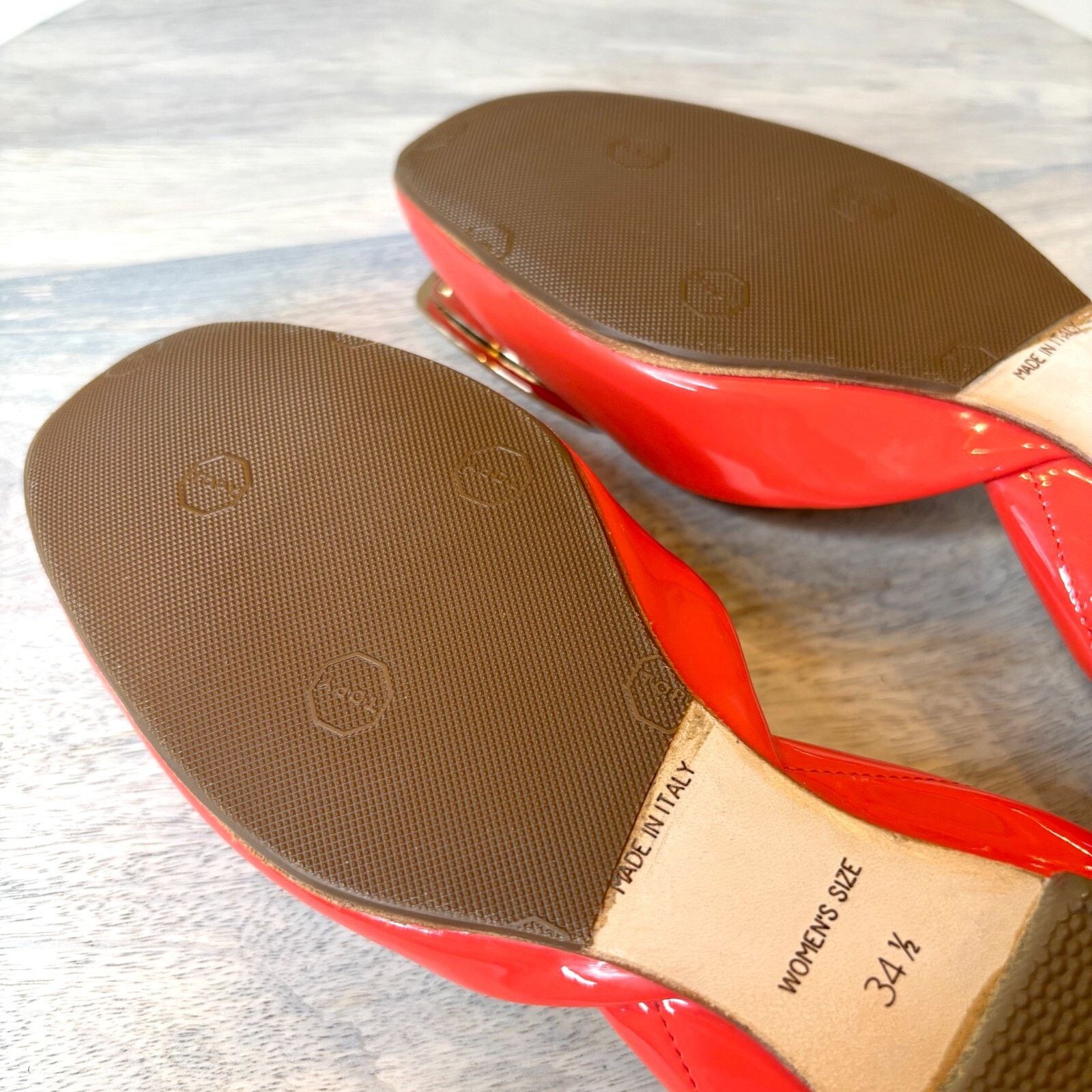 Roger Vivier Roger Vivier Women's Red Orange Ballet Flats Italy US Size 5 Size US 5 / IT 35 - 12 Thumbnail