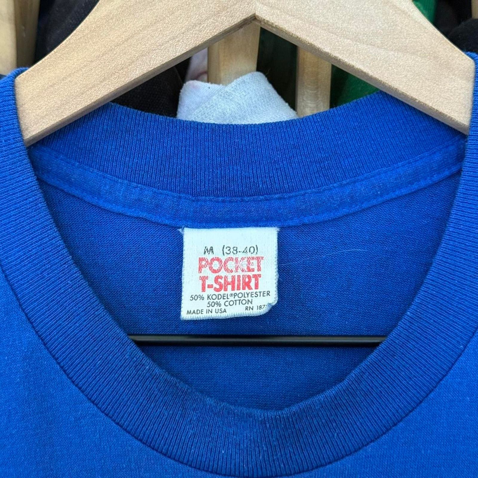 Other Vintage 80s pocket t blank Size US M / EU 48-50 / 2 - 5 Thumbnail