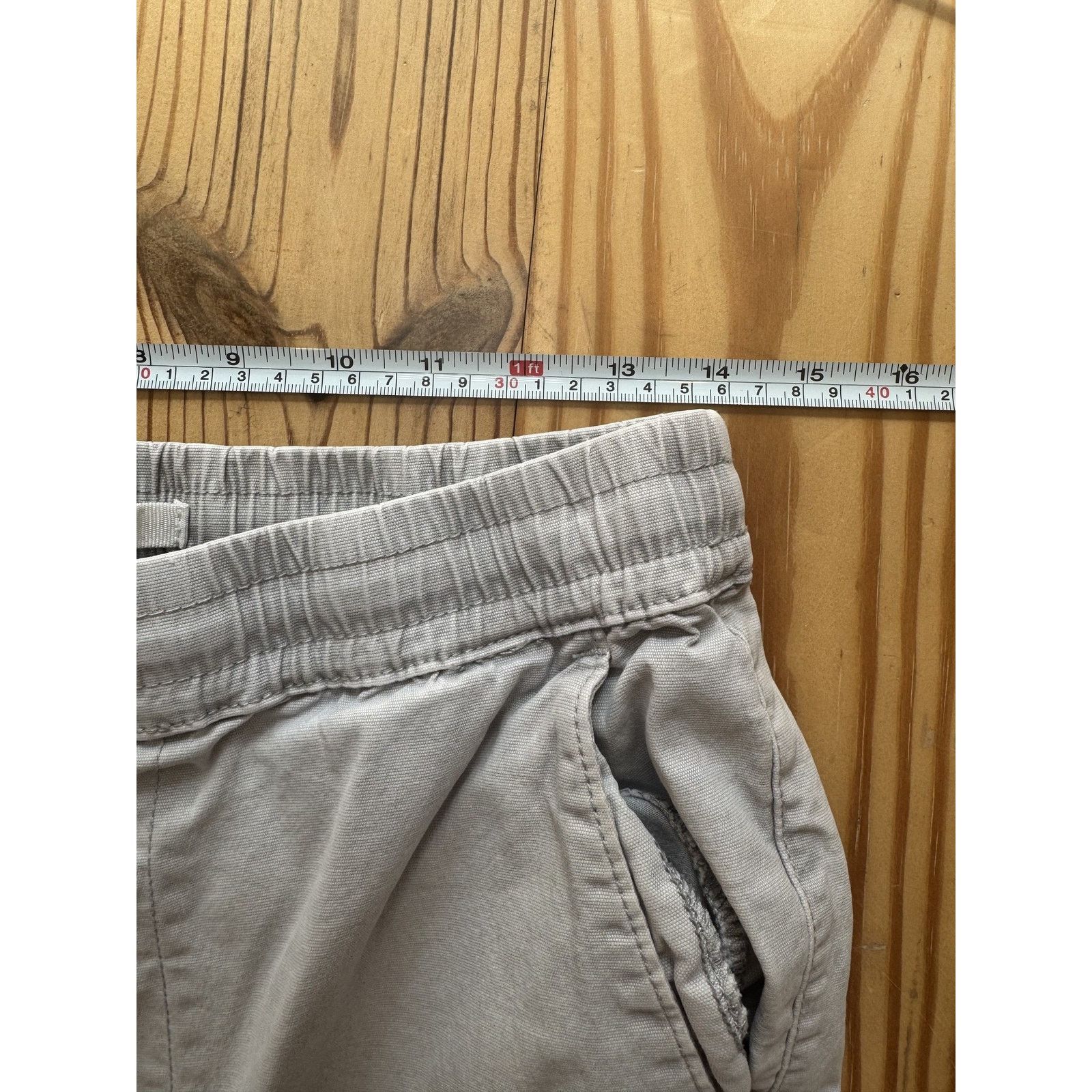 Pacsun Pacsun Cargo Pants Gray Elastic Waist Drawstring Hem Size US 29 - 4 Thumbnail