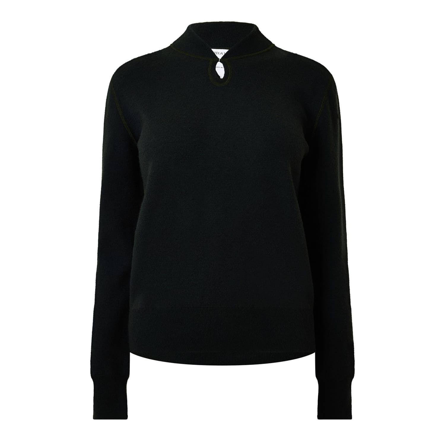 Bottega Veneta Bottega Veneta Keyhole Neck Long Sleeve Regular Fit Sweater Size M / US 6-8 / IT 42-44 - 1 Thumbnail