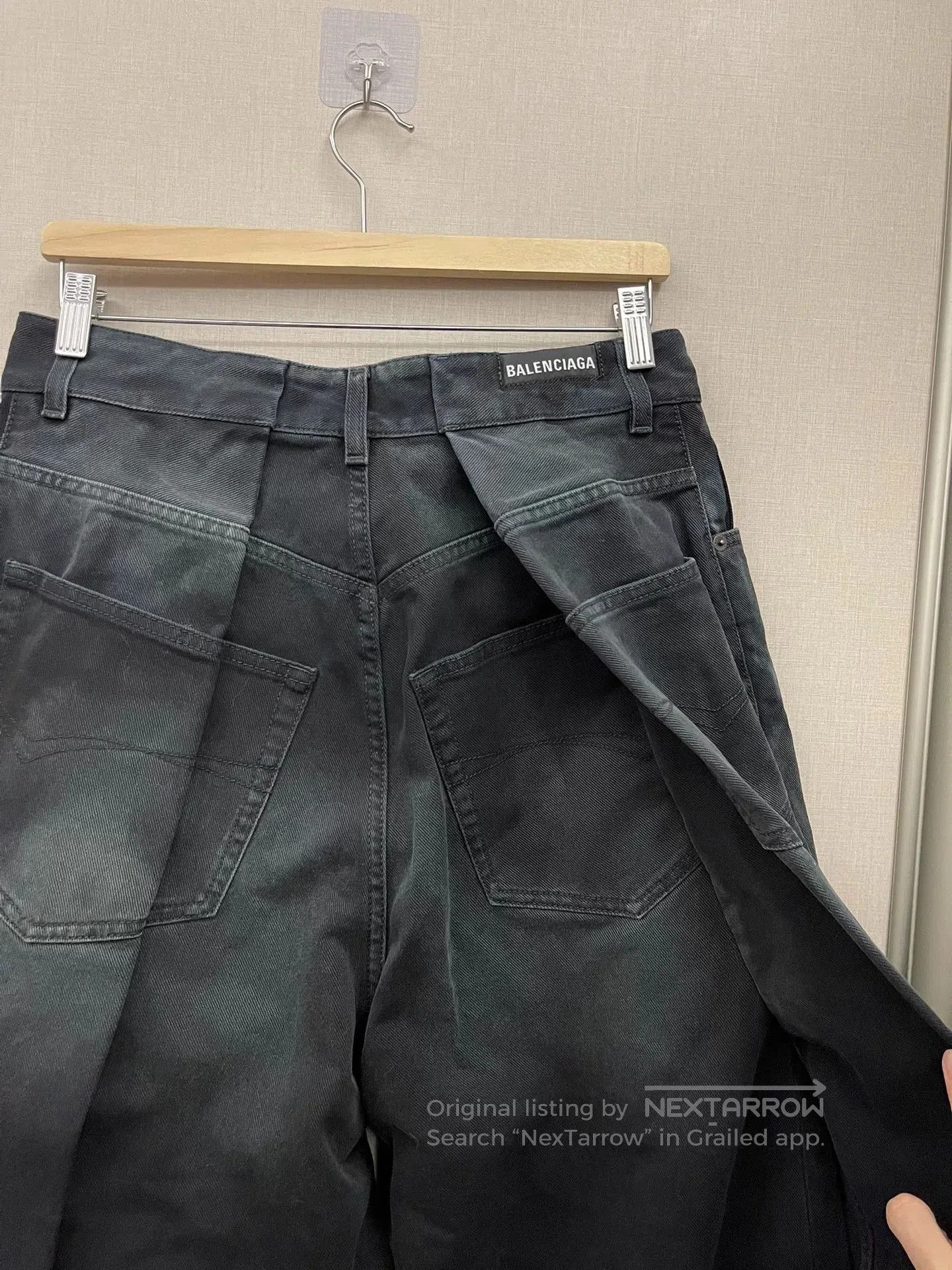 Balenciaga balenciaga baggy black wide. Size US 26 / EU 42 - 5 Thumbnail