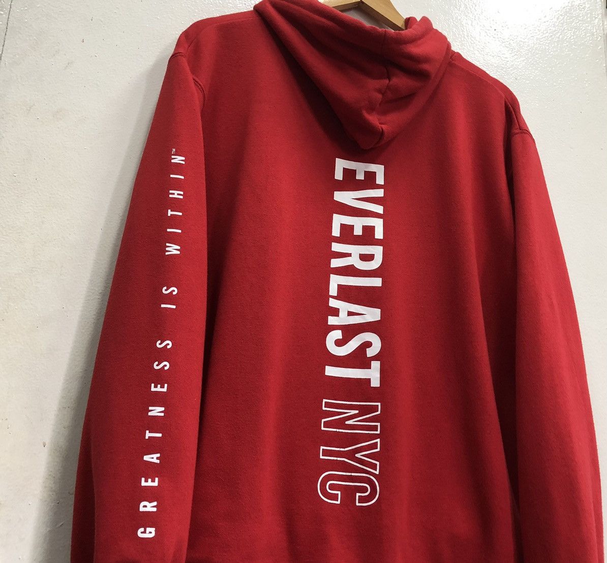 Everlast EVERLAST NYC Sweatshirt Hoodie With Logo Print Red Size US L / EU 52-54 / 3 - 9 Thumbnail