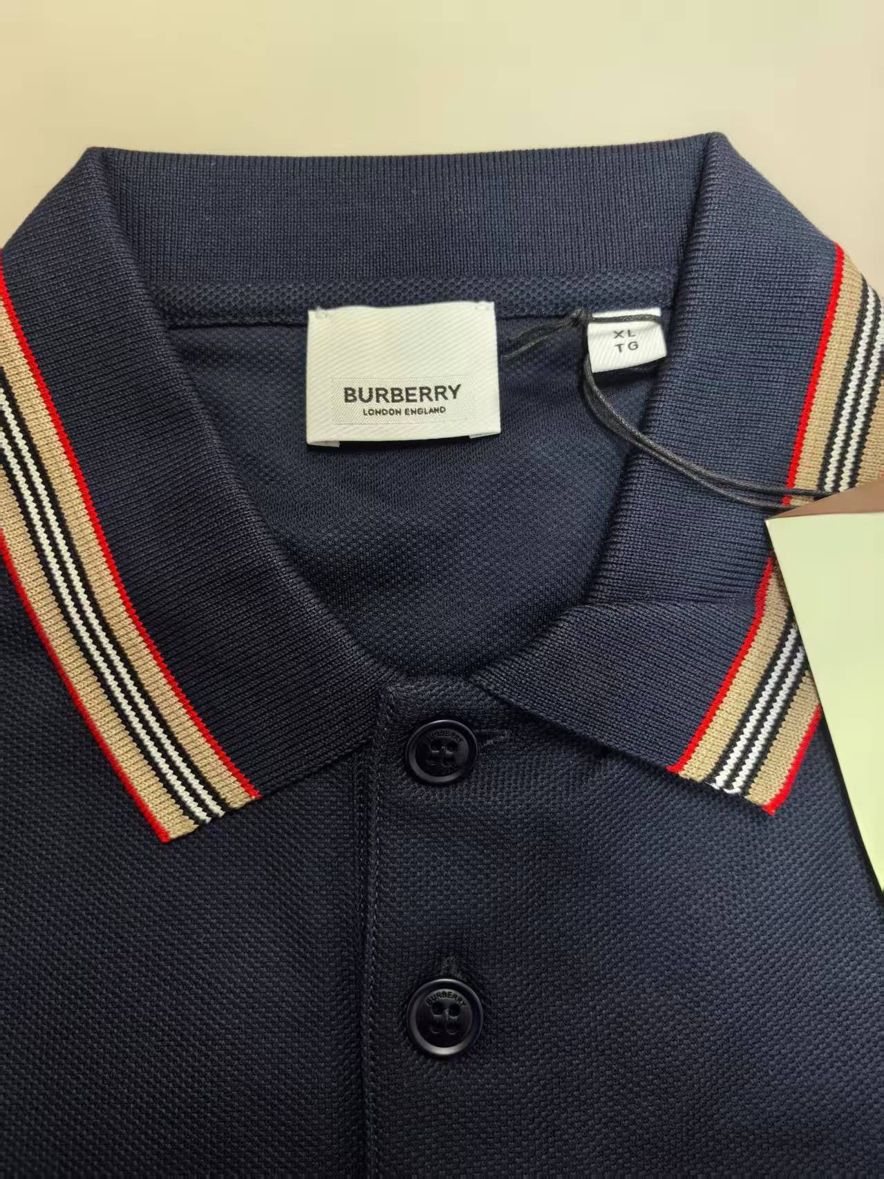 Burberry NWT Polo Shirt Coal Blue XL Burberry Size US XL / EU 56 / 4 - 14 Thumbnail
