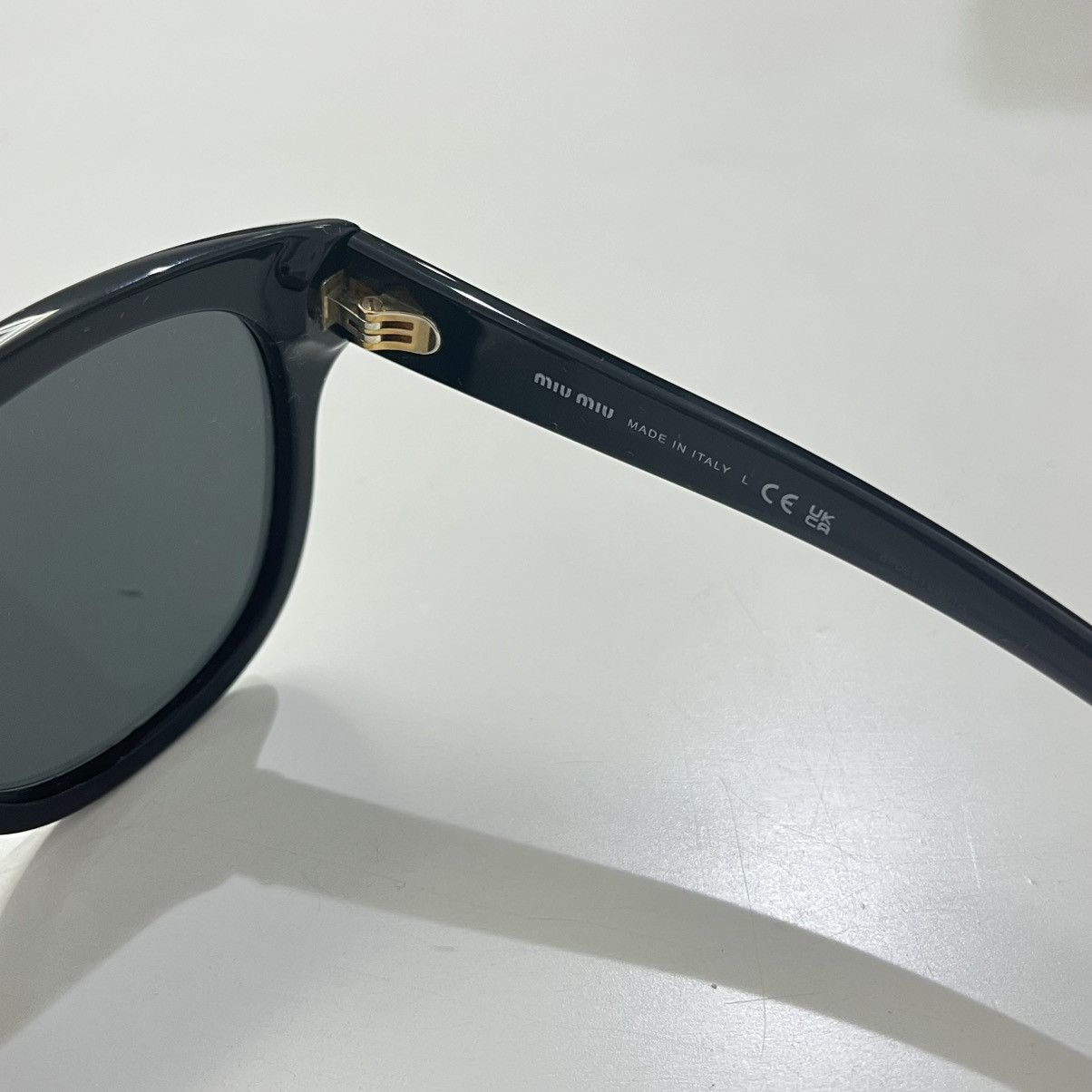 Miu Miu MIU MIU MU 01ZS 1AB5S0 Sunglasses BLACK Size ONE SIZE - 4 Thumbnail