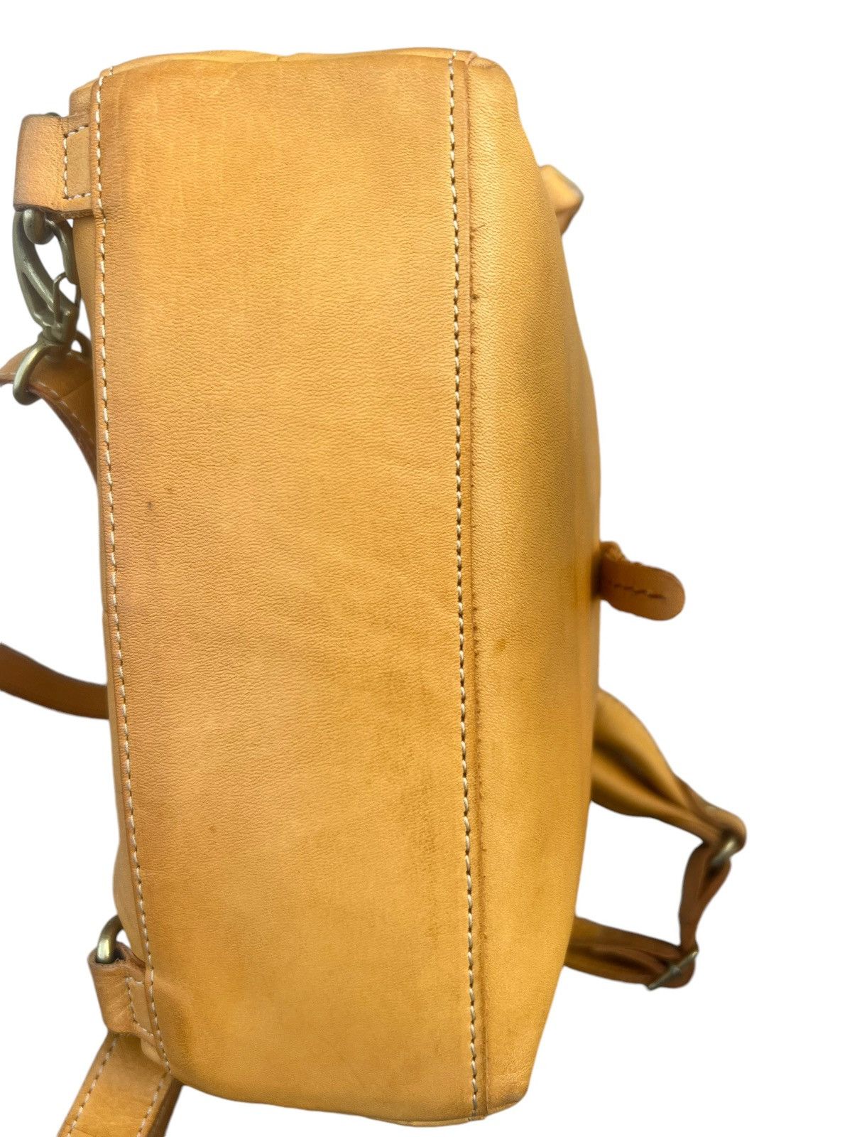 Leather Kissora Japan Fade Patina Leather Mini Backpack Bag Rucksack Size ONE SIZE - 18 Thumbnail
