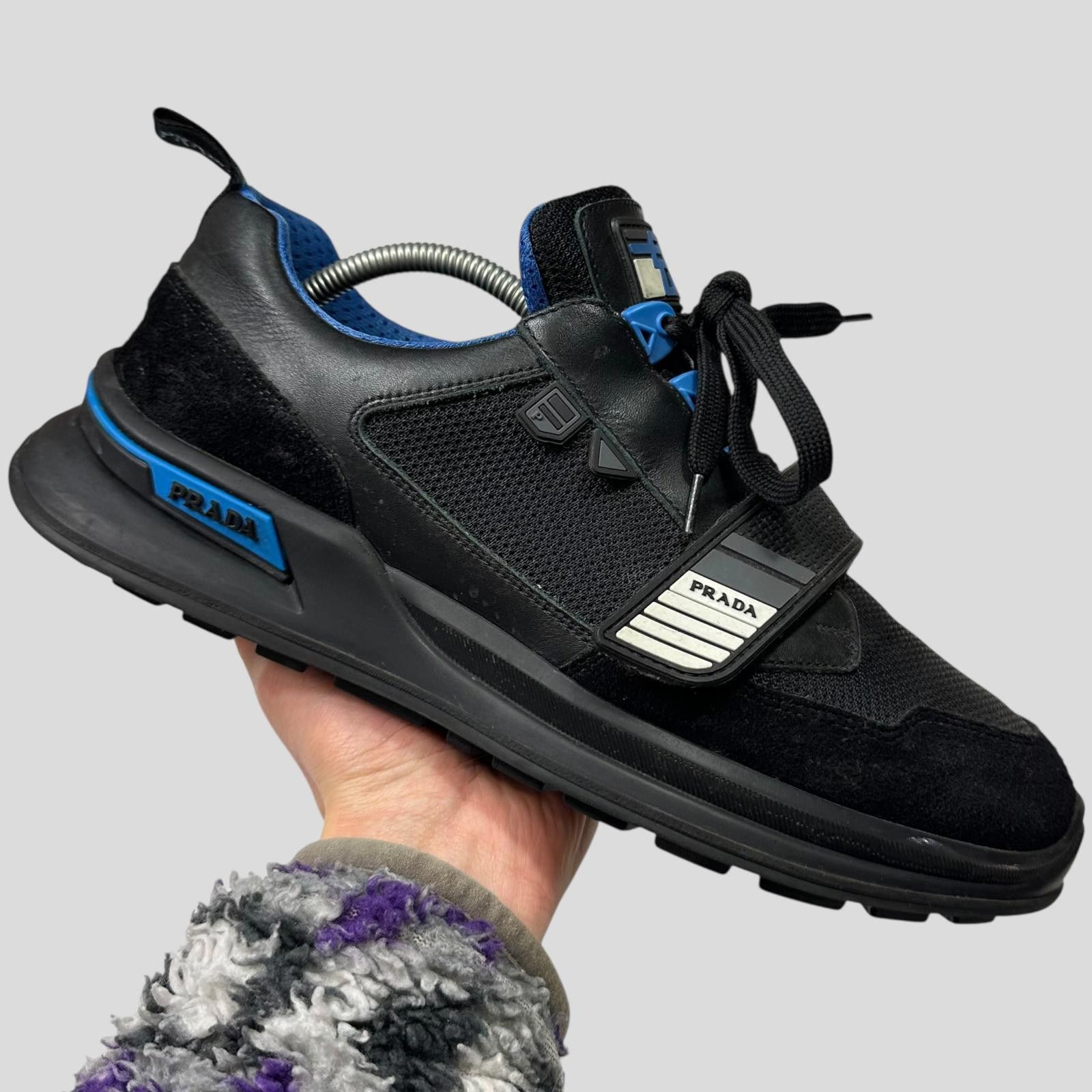 Prada Prada 2018 Mechano Rubber + Leather Logo Trainers - UK8.5/9 Size US 9.5 / EU 42-43 - 4 Thumbnail