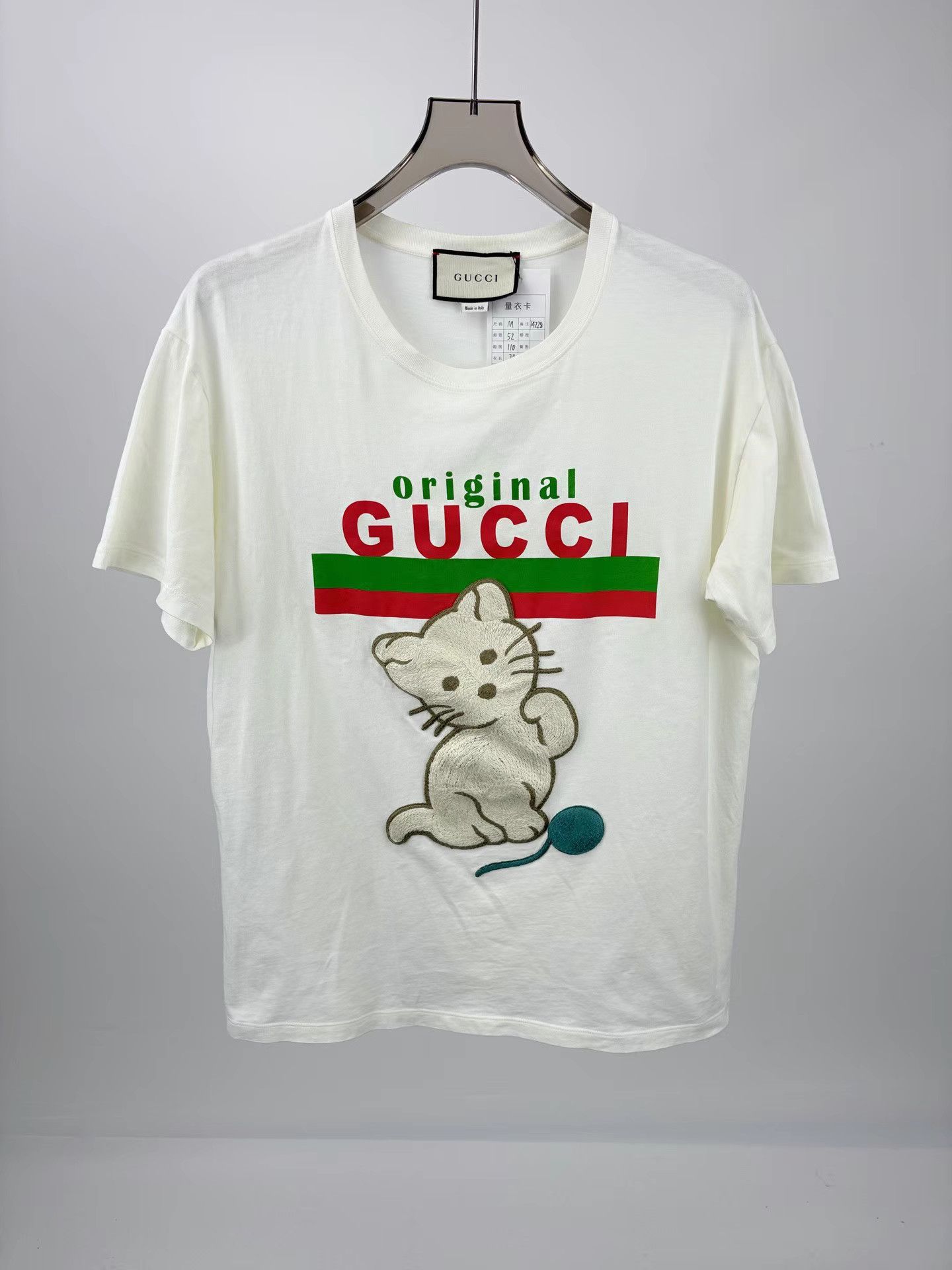 Gucci GUCCI Cat Print Short Sleeve Tee Size US M / EU 48-50 / 2 - 1 Thumbnail