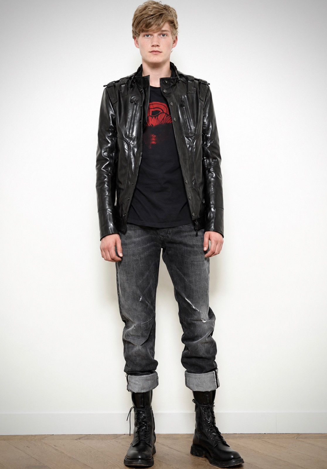 Balmain SS2011 BALMAIN BY DECARNIN EAGLE COIN SELVEDGE BIKER JEANS Size US 30 / EU 46 - 2 Thumbnail