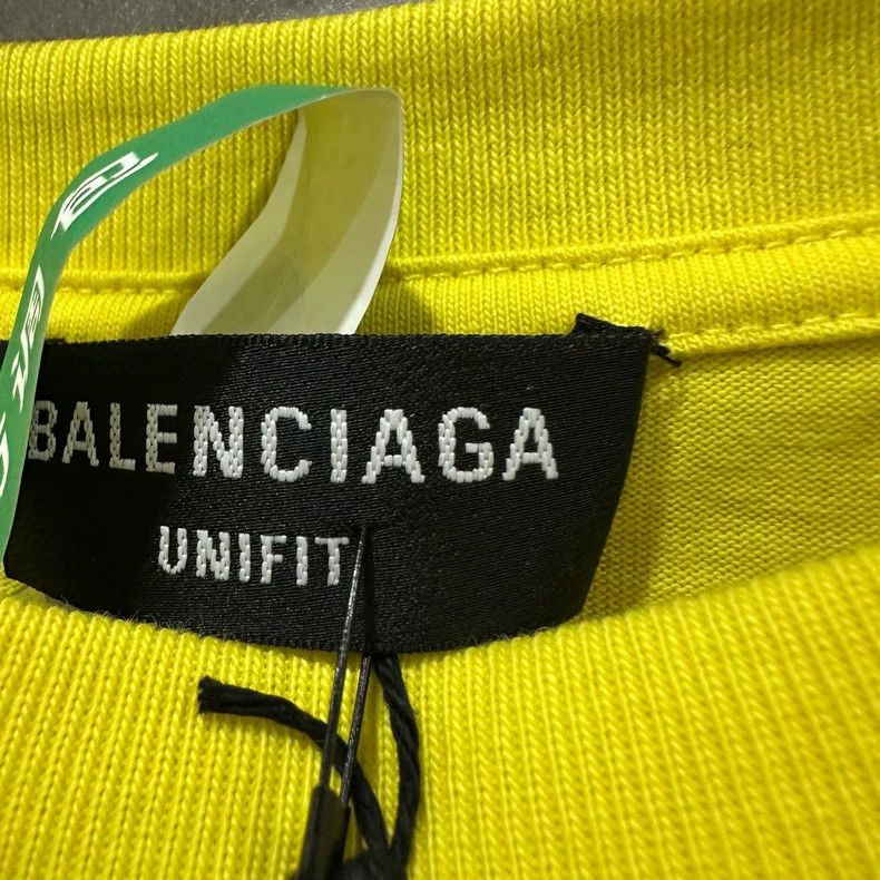 Balenciaga Balenciaga Yellow environmental protection short sleeve Size US XXS / EU 40 - 3 Thumbnail