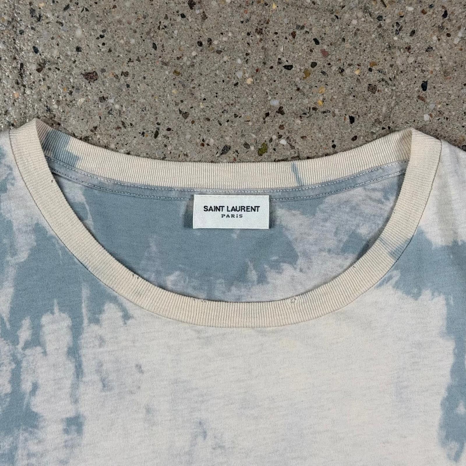 Saint Laurent Paris Saint Laurent Bleached Tee Size US M / EU 48-50 / 2 - 6 Thumbnail