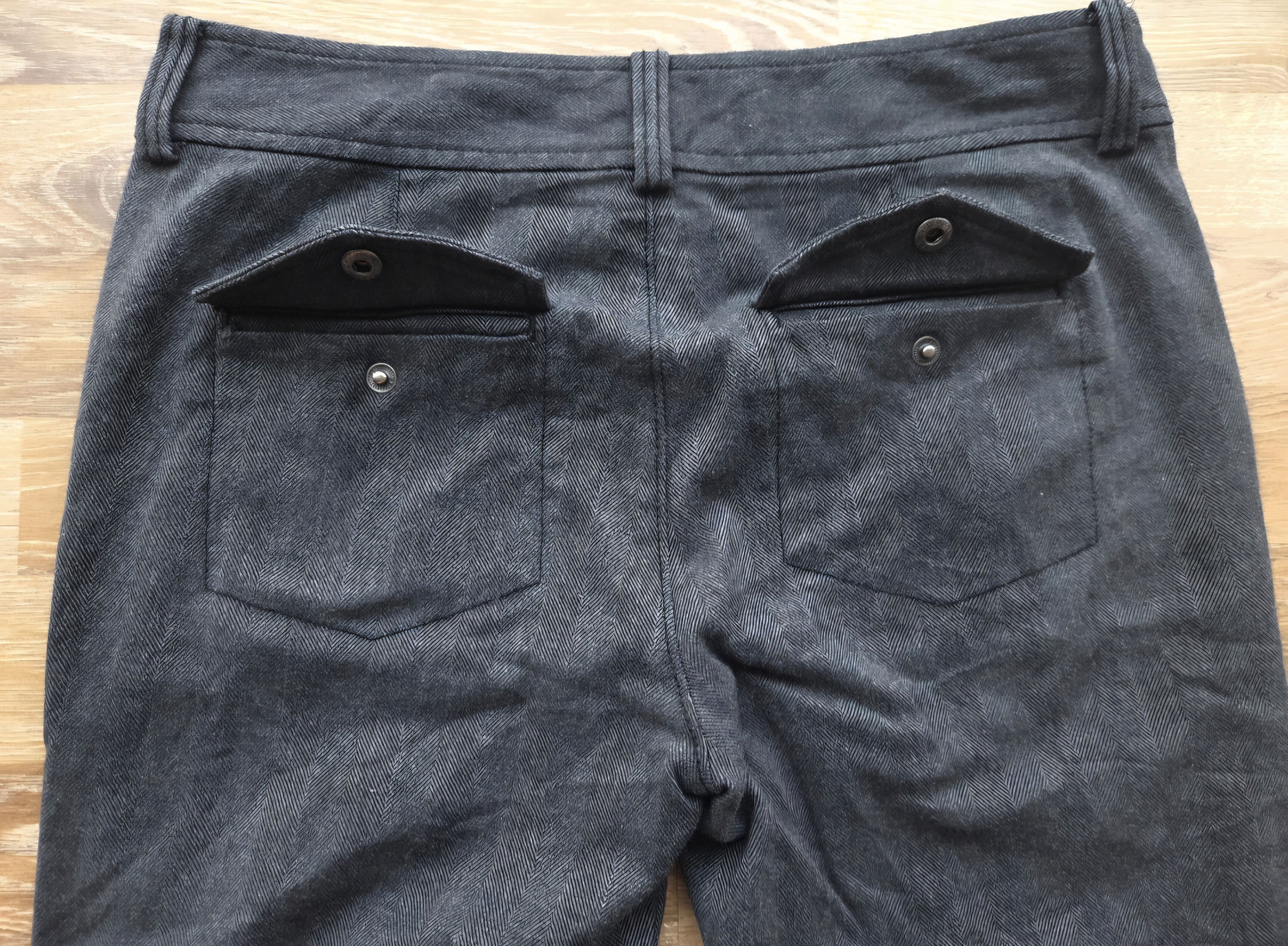 Armani Exchange Vintage Armani Exchange AX Multi Zipper Pockets Biker Pants Size 31" - 8 Thumbnail