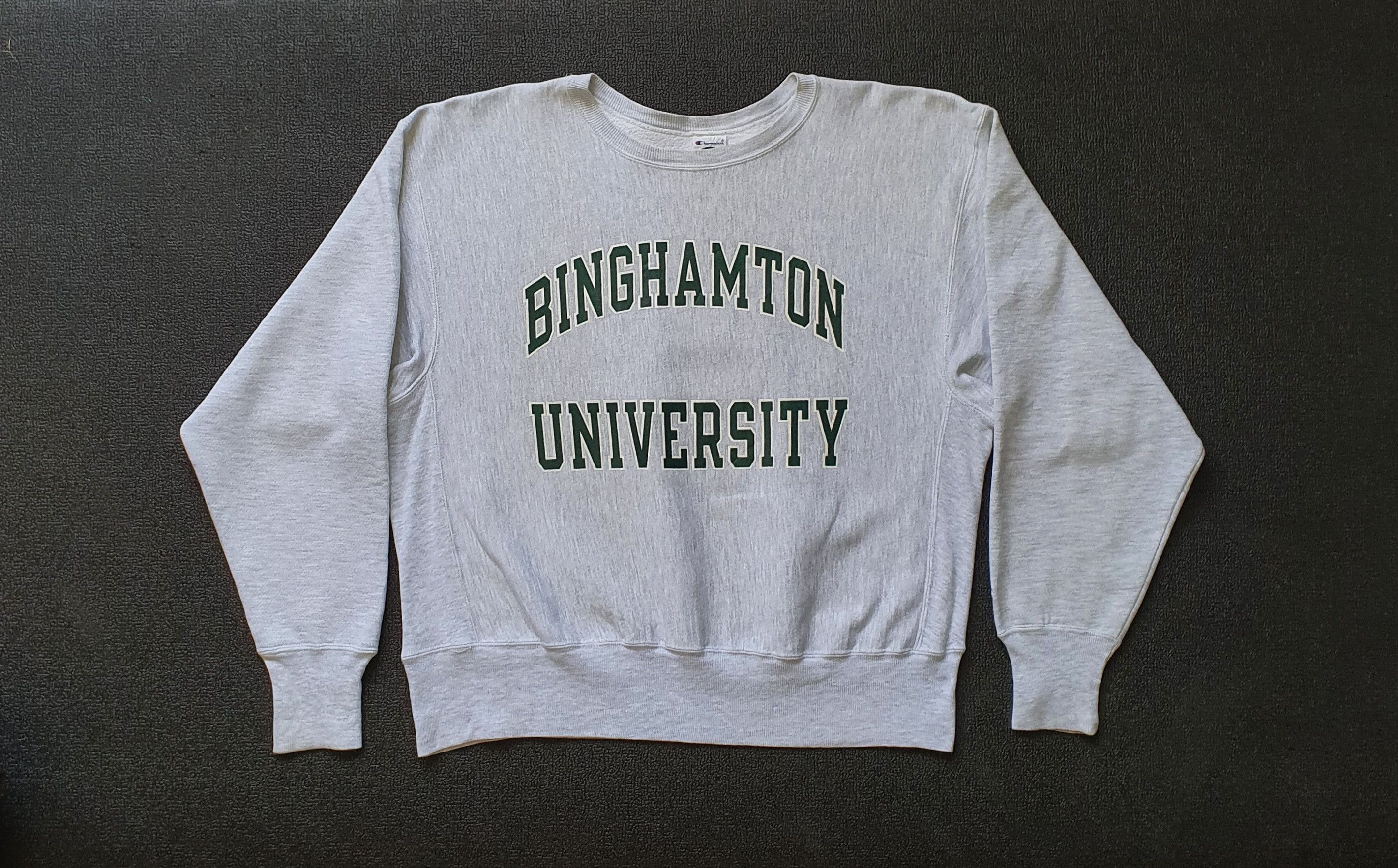 Champion × Vintage 90s Champion Binghamton University New York Sweatshirt L Size US L / EU 52-54 / 3 - 1 Thumbnail