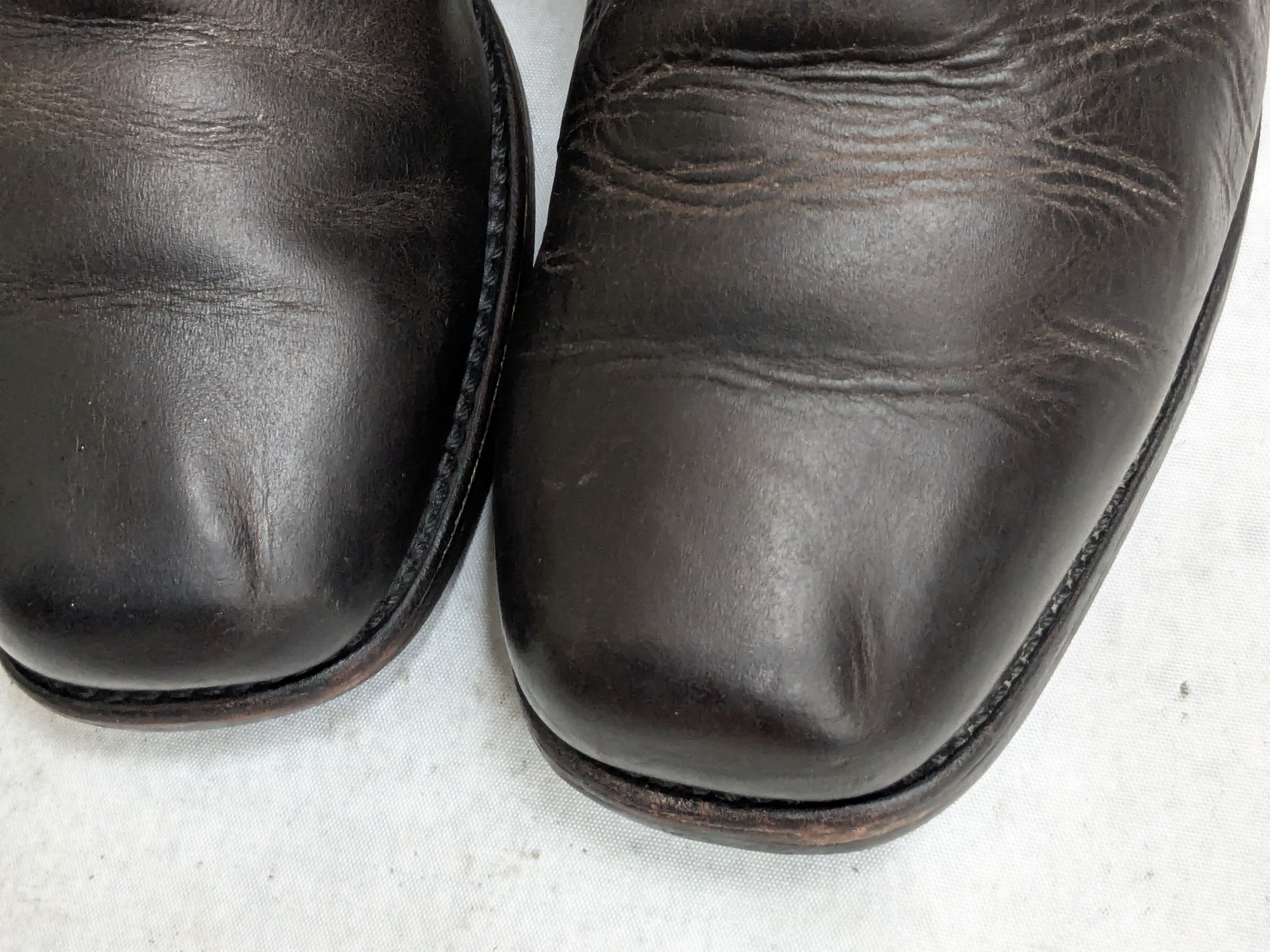 Frye Frye Harness Boots Brown 12 M Leather Strap Rubber Size US 12 / EU 45 - 9 Thumbnail