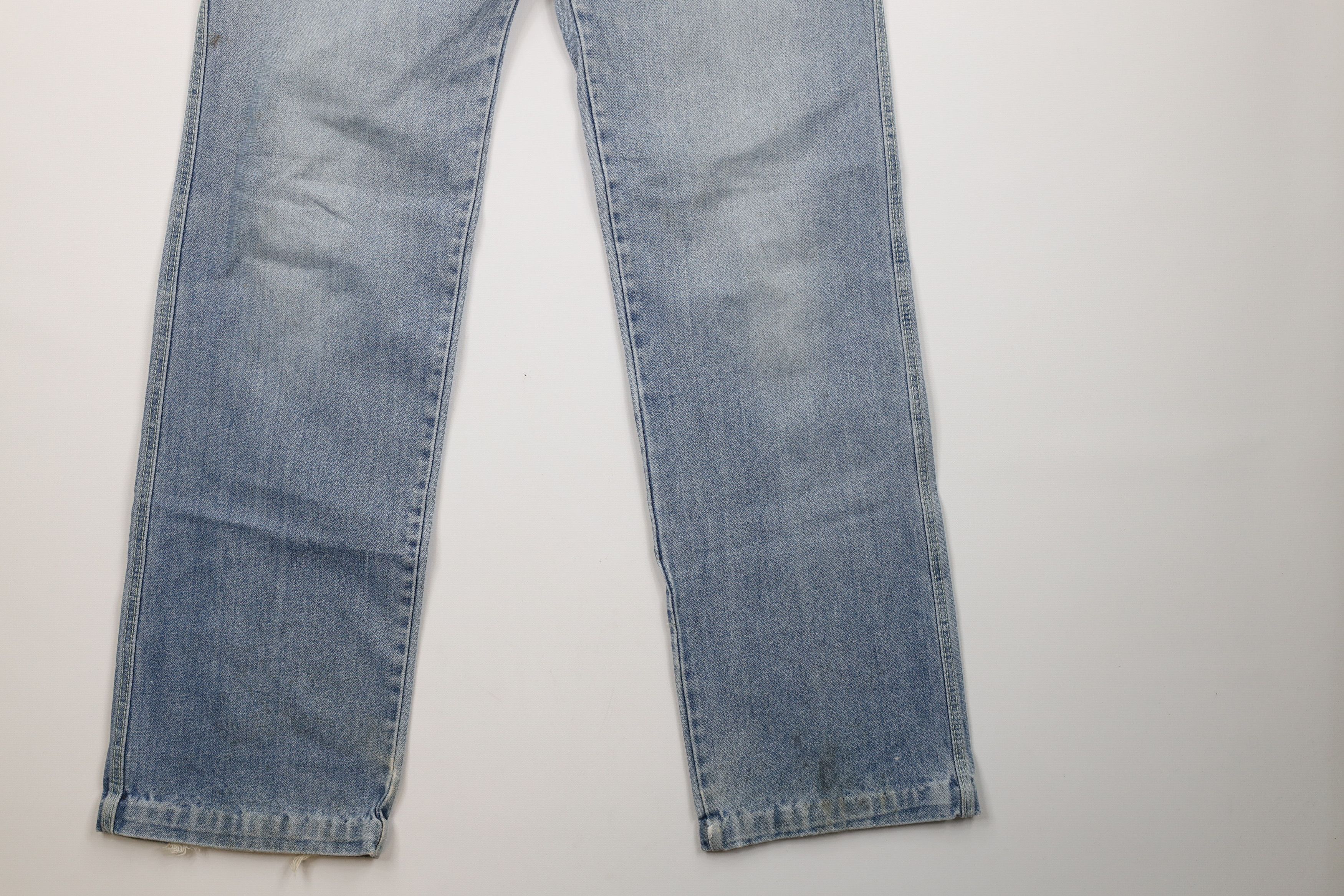 Vintage Vintage 70s Streetwear Wide Leg Flared Denim Jeans Blue Size US 32 / EU 48 - 4 Thumbnail