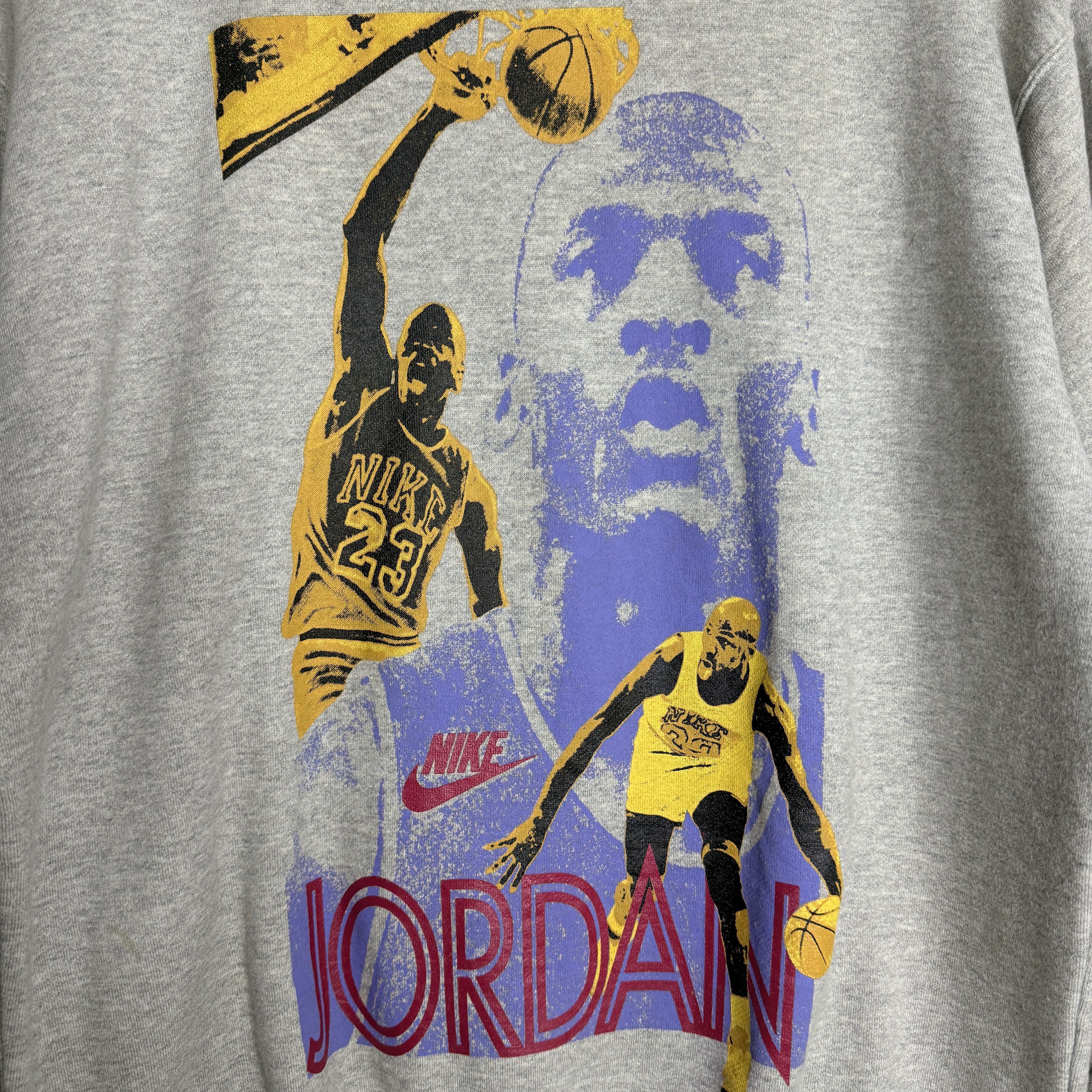 Nike Vintage 80s Nike Michael Jordan sweatshirt Size US L / EU 52-54 / 3 - 3 Thumbnail